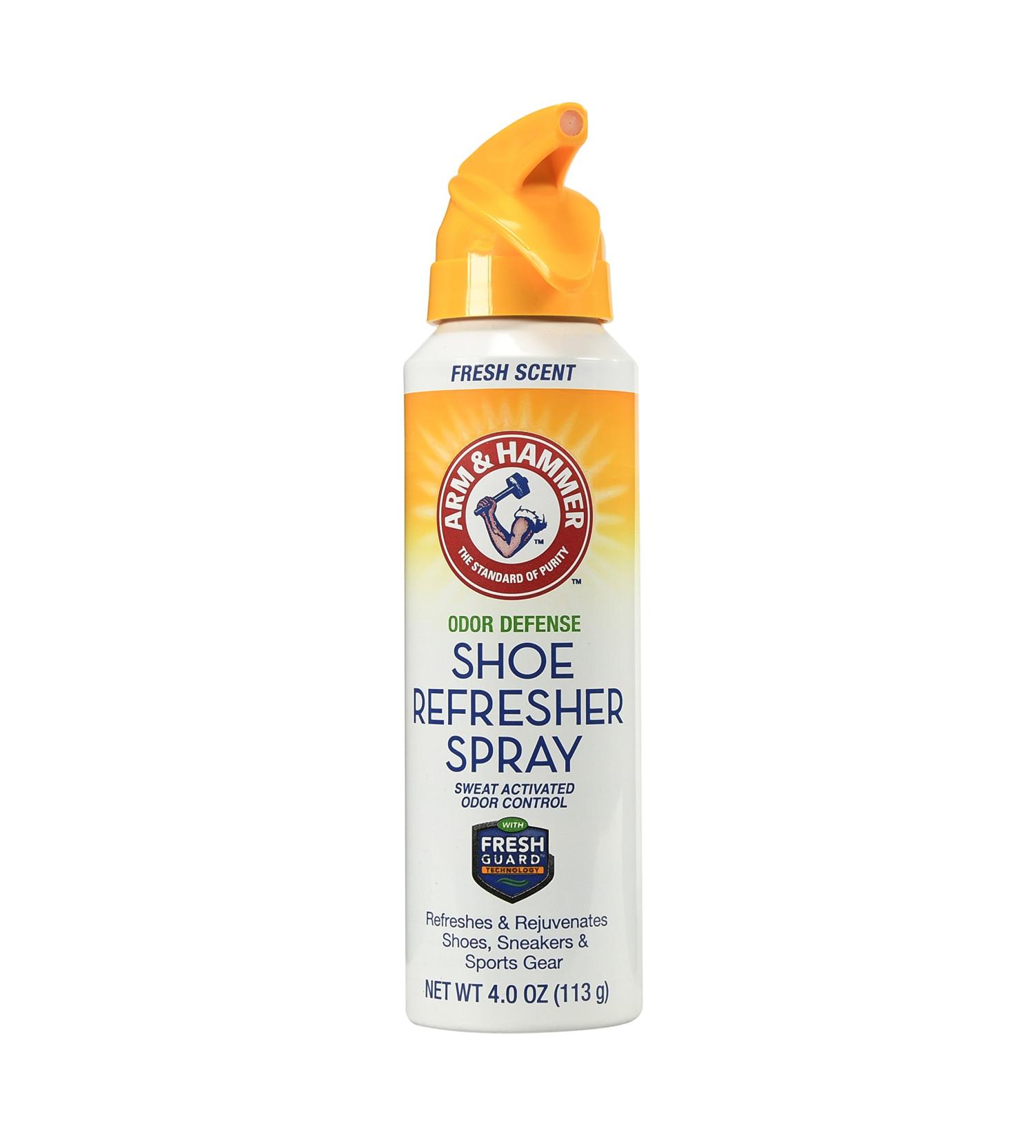 Arm & Hammer Odor Defense Shoe Refresher Spray, Fresh Scent, 4 oz