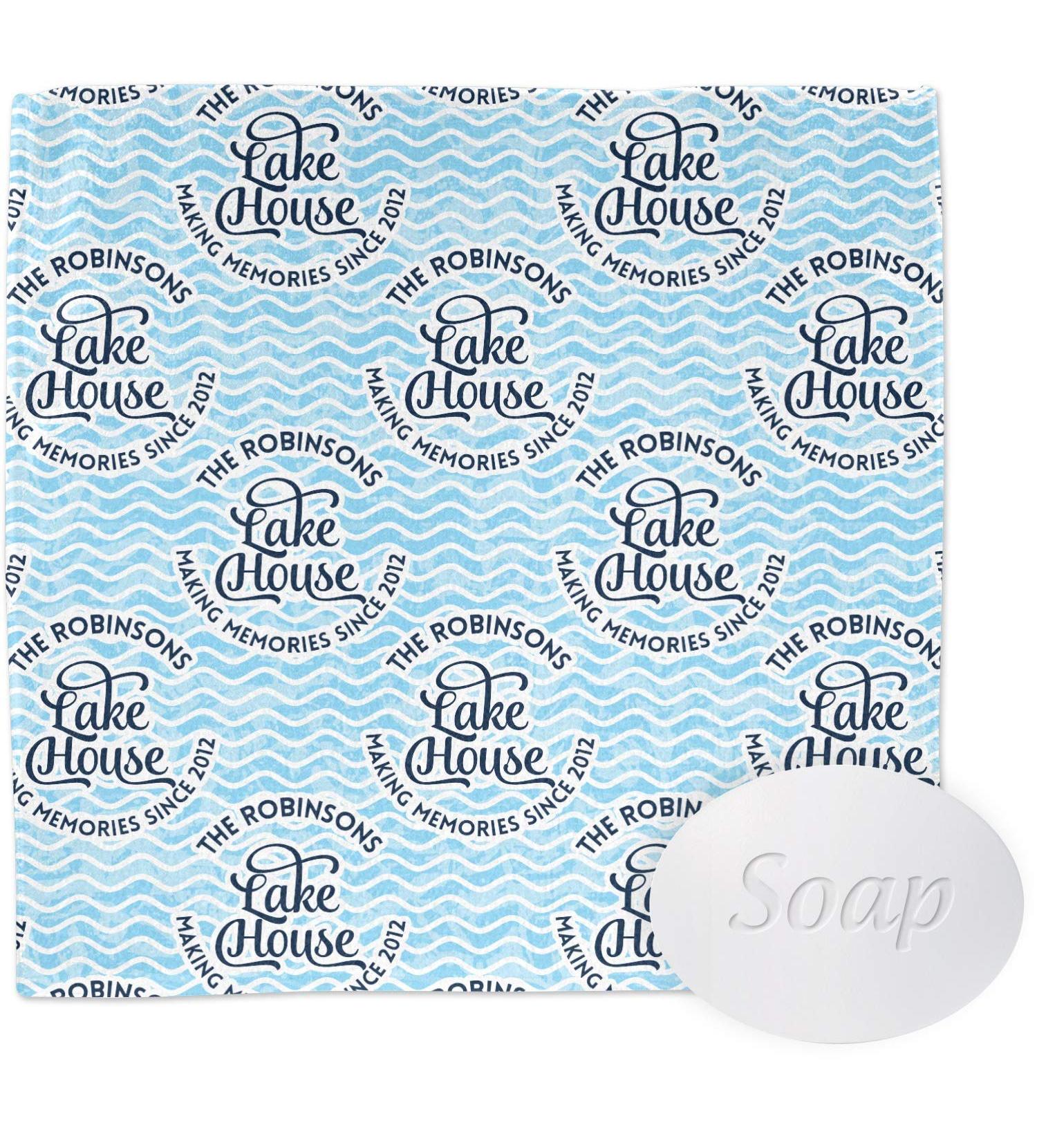 YouCustomizeIt Personalized Lake House #2 Washcloth