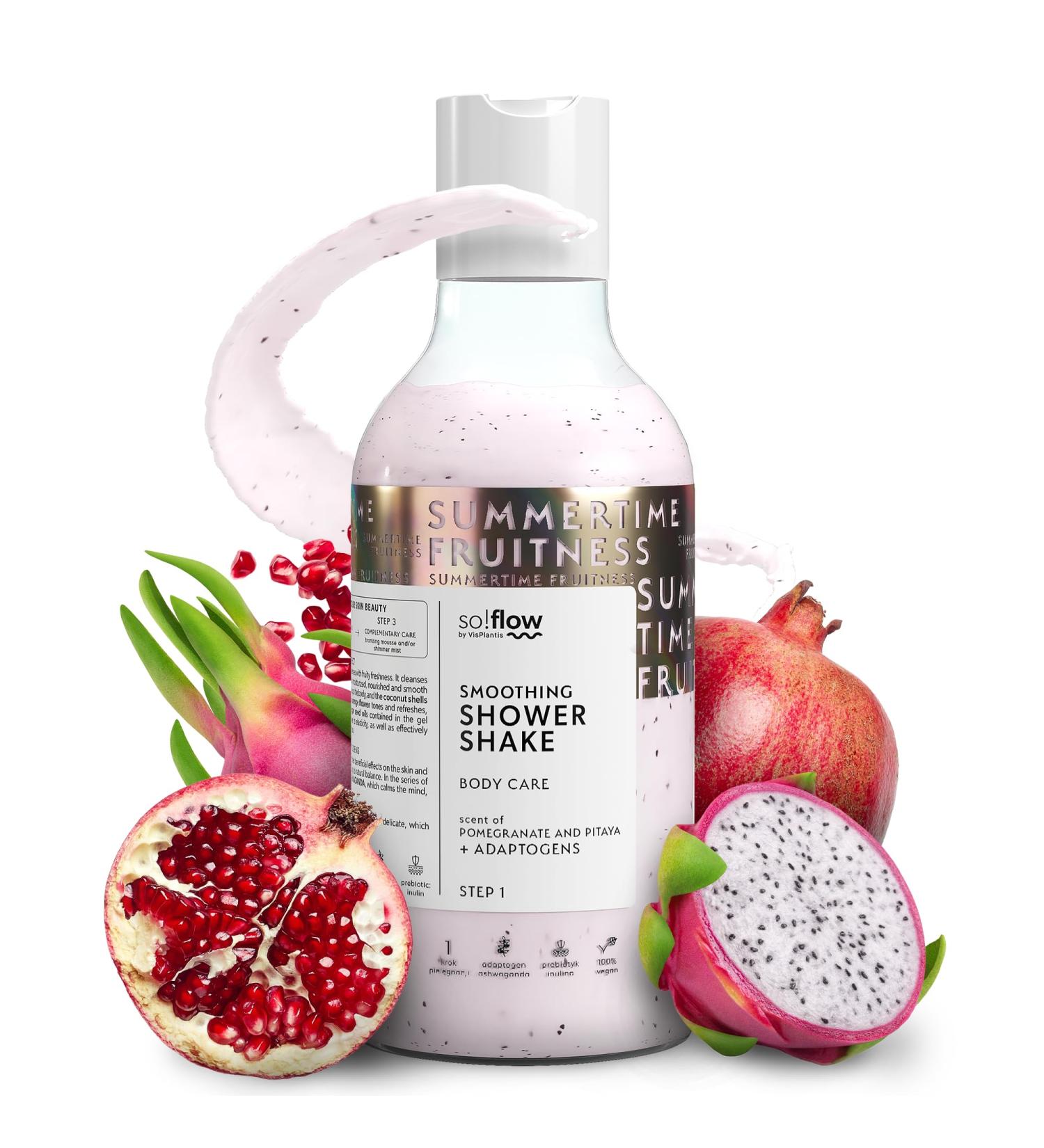 Sun! Flow Peeling Shake - Nourishing Pitahaya & Pomegranate with Argan Oil | Ultimate Skin Care Exfoliation - Buy Online on GoSupps.com