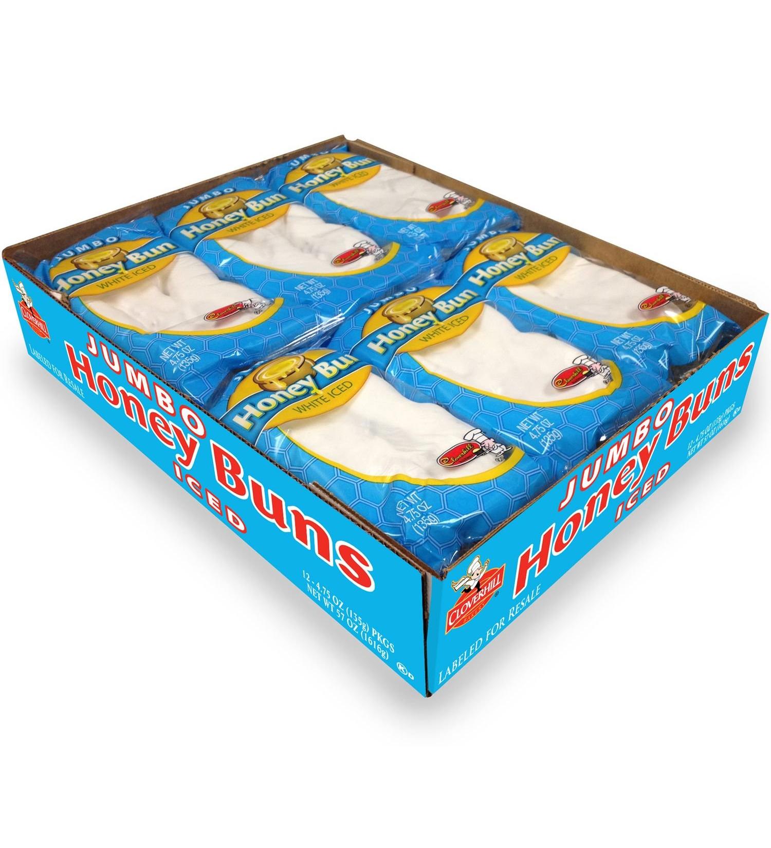 Cloverhill Jumbo Iced Honey Buns (4.75 oz., 12 ct.)