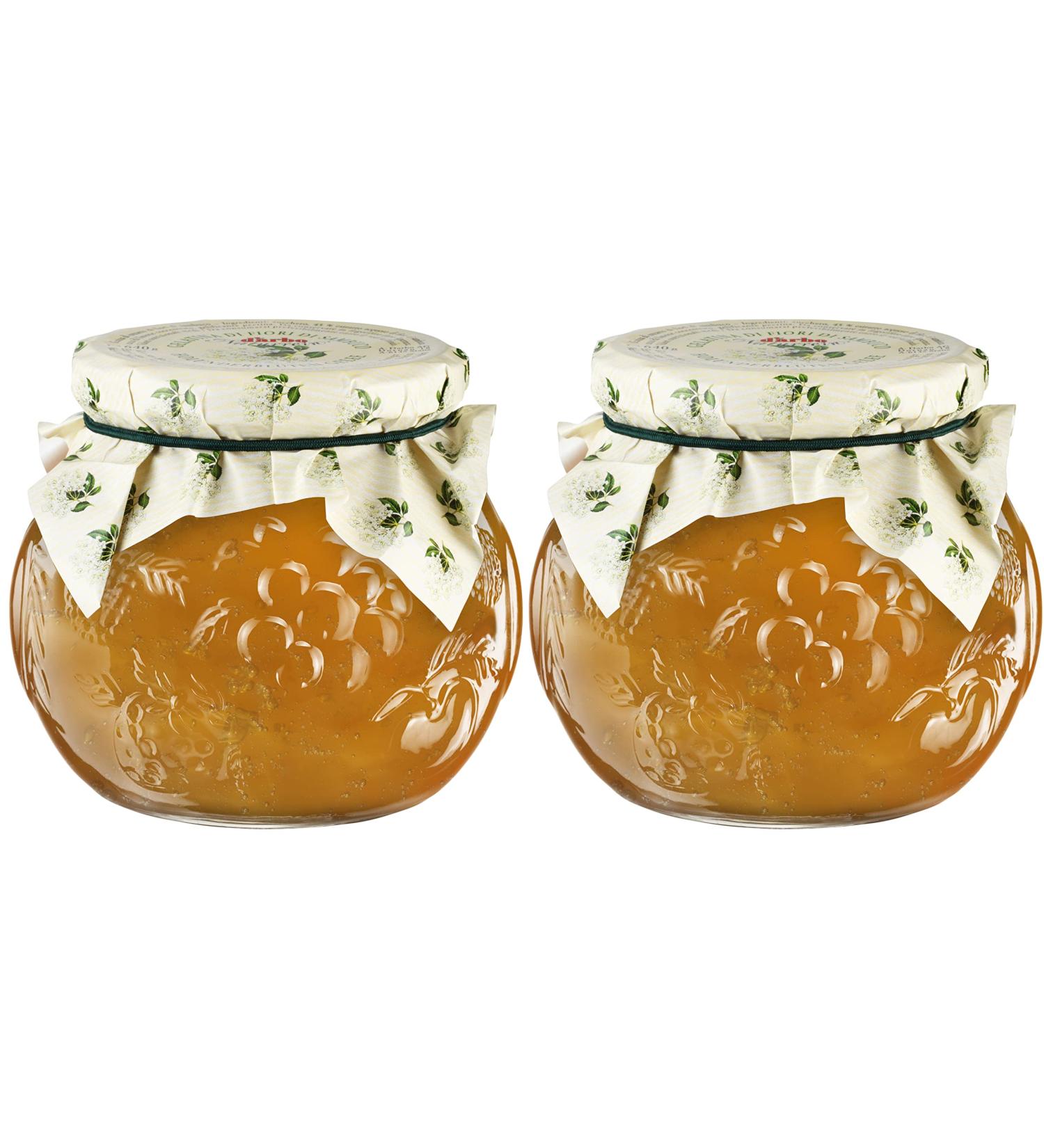 Elderflower Jelly Natural Clean - Darbo 2x640g | Premium Refreshing Bread Spread for Cakes & Breakfast - Buy Online on GoSupps.com