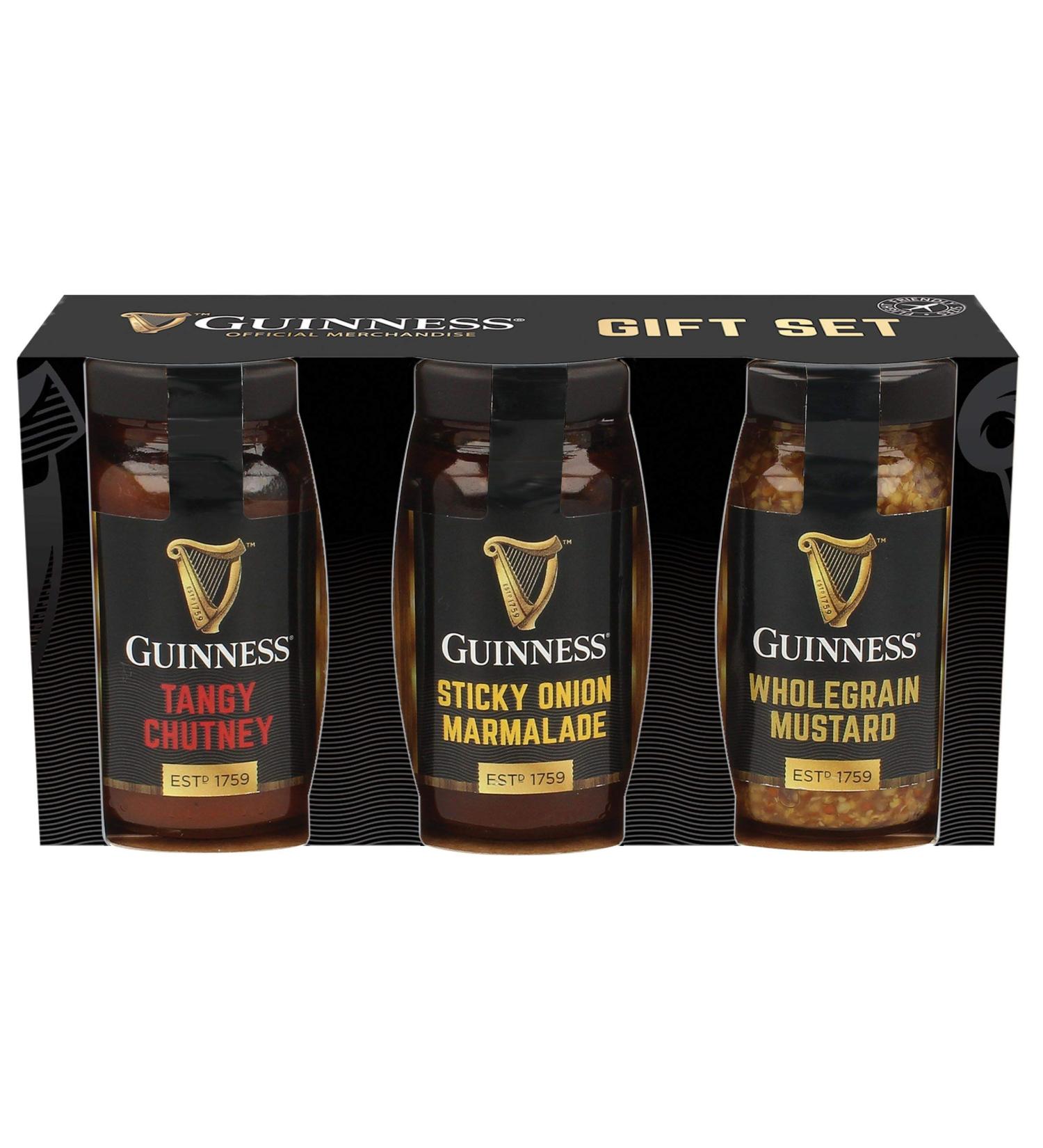 Guinness Gourmet Chutney Mustard and Marinade as a set of 3
