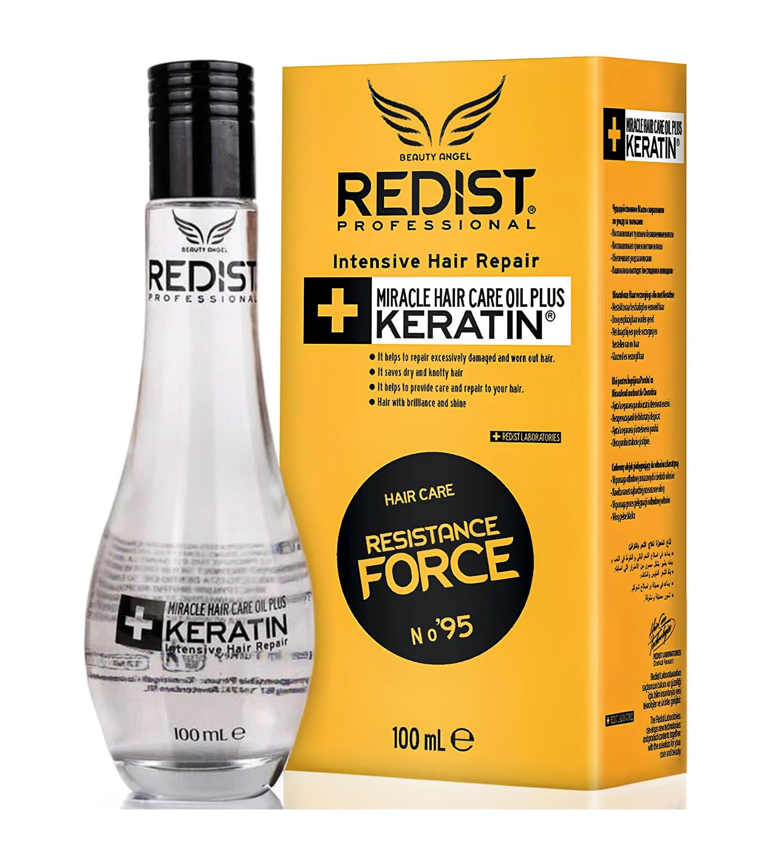 Redist Keratin Hair Oil 100ml | Anti-Frizz Treatment for Dry & Streaked Hair | Keratin Hair Care & Gloss | Smooth & Shine | International Shipping - Buy Online on GoSupps.com