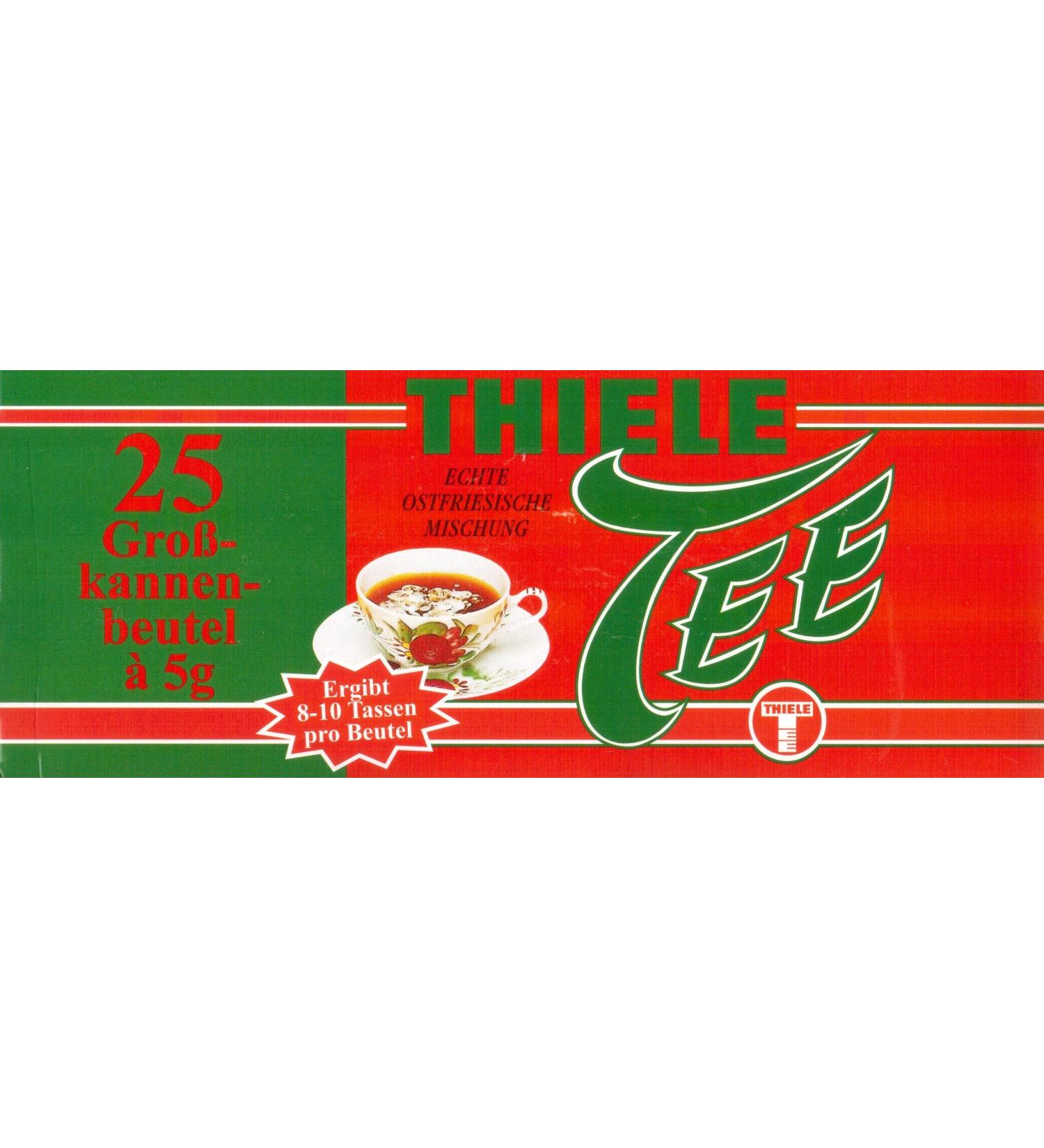 Thiele Tee - Grand sac de bo te de conserve en frison oriental (Th noir) | Poids Total 125 grams