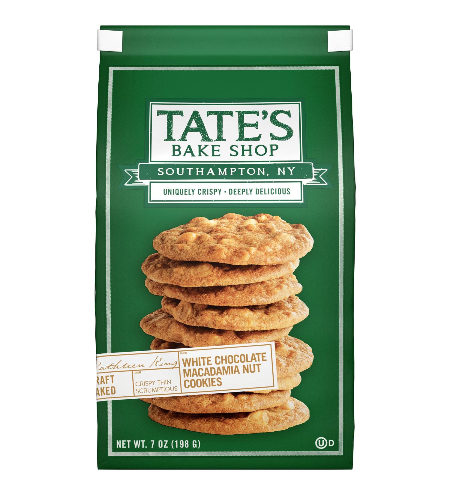 Tate's Bake Shop White Chocolate Macadamia Nut Cookies 7 oz | Gourmet Treats - Buy Online on GoSupps.com