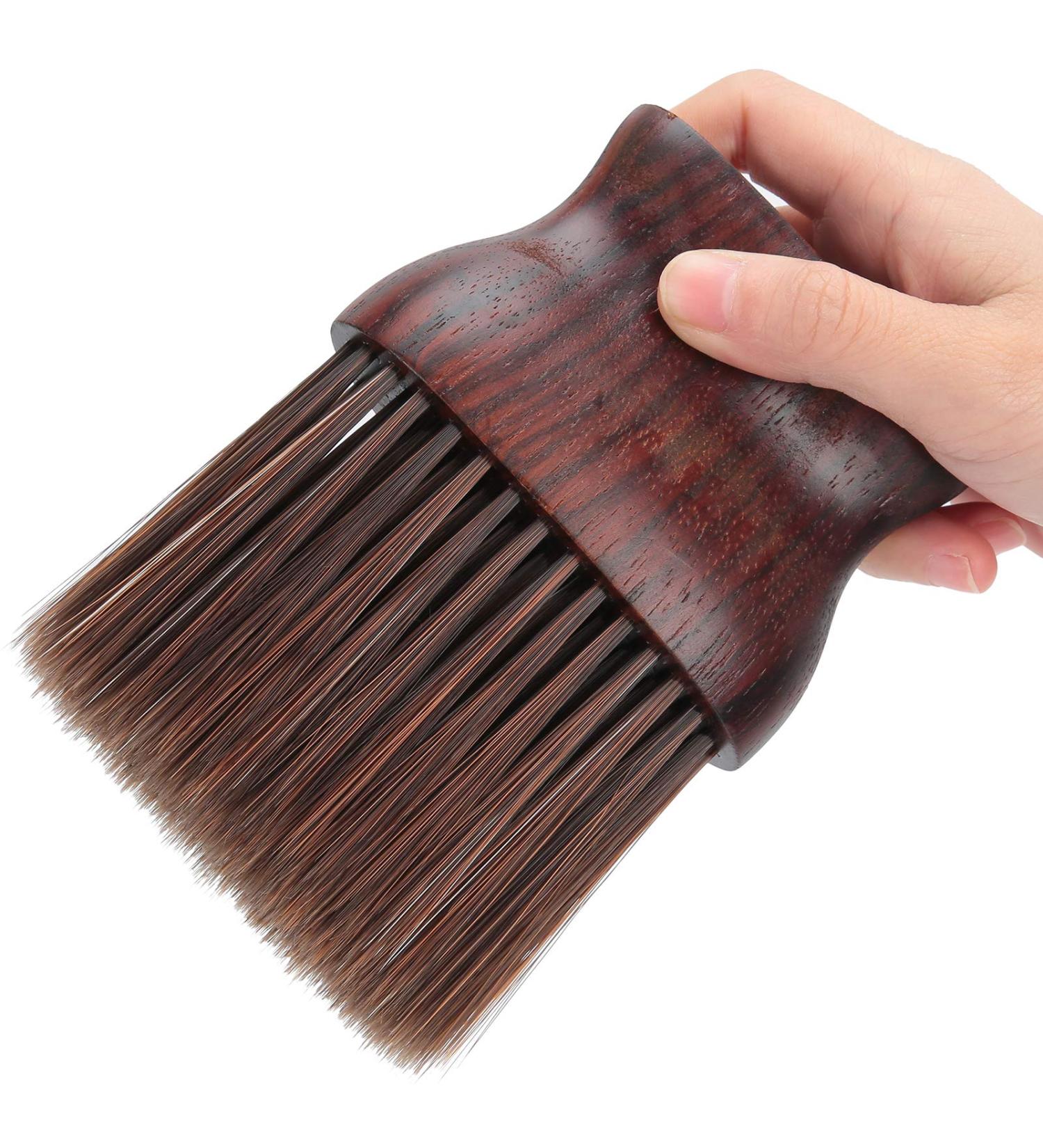Barber Neck Duster Brush Hair Duster Brush Wood Comfortable Using Experience Multifunction Comfortable To Hold for Home for Salons(S) - Buy Online on GoSupps.com
