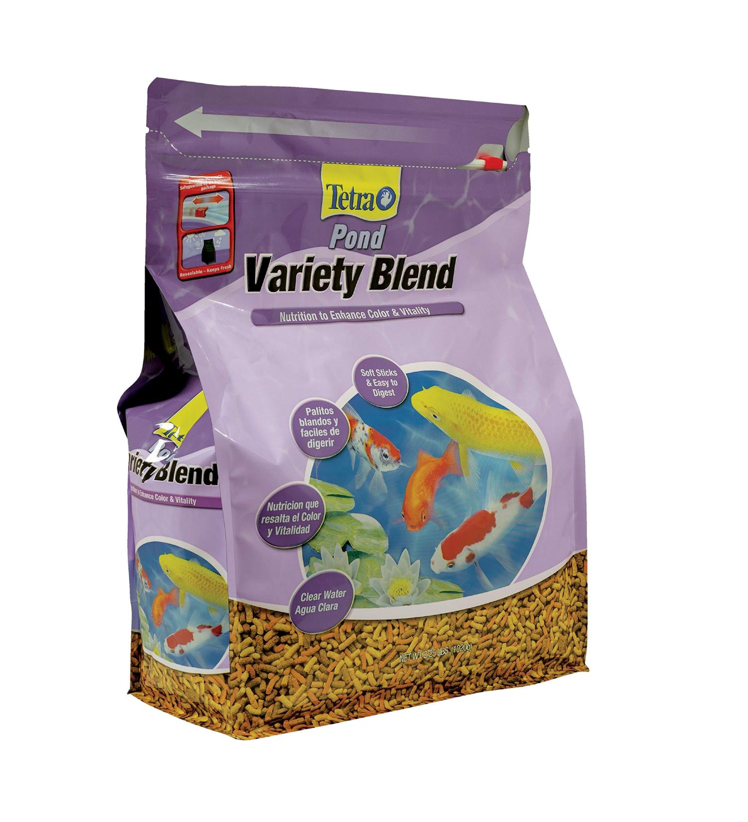 TetraPond Variety Blend Fish Food 2.25lb - Enhance Color and Vitality - Buy Online on GoSupps.com