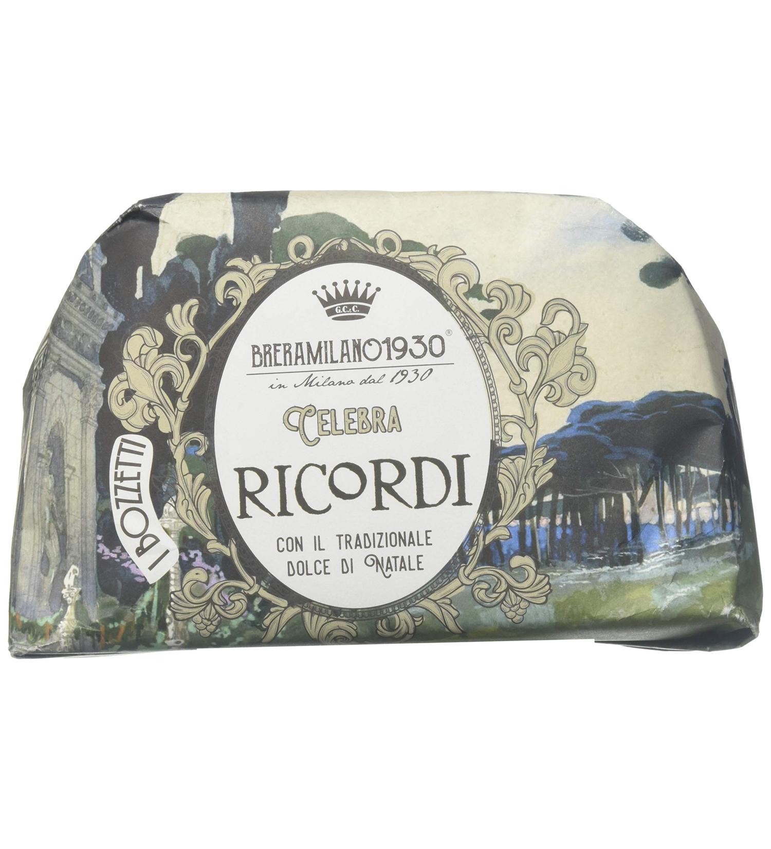 BreraMilano Panettone Classico Italian Christmas Cake by G. Cova & Co. (Limoncello Panettone 1Kg)