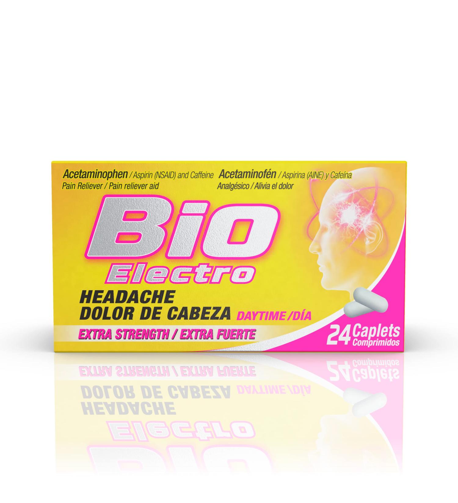 BioElectro Extra Strength Pain & Headache Relief Tablets - 24 Count - Buy Online on GoSupps.com