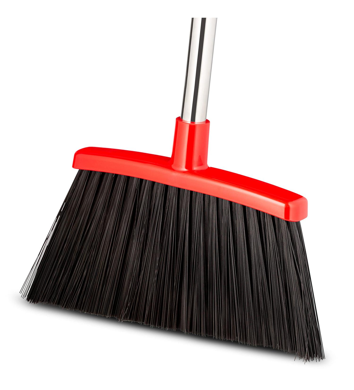 Extra Strong 80% Heavier Duty Angle Broom - Extendable Broomstick for Easy Sweeping - Durable Indoor/Outdoor Broom for Home, Kitchen, Office, Lobby - Buy Online on GoSupps.com