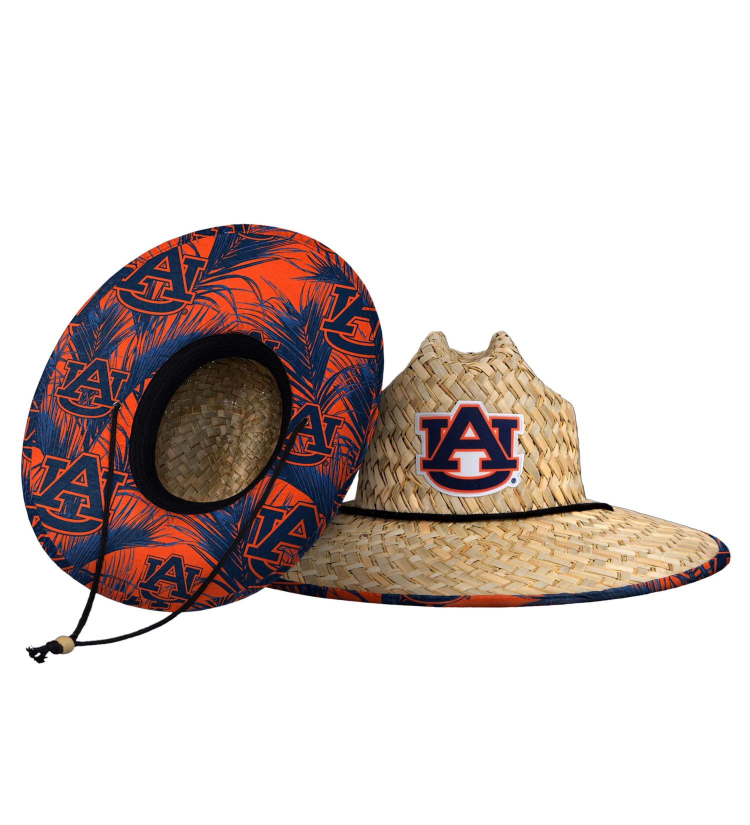 FOCO NCAA Auburn Tigers Floral Lifeguard Beach Straw Sun Hat - Official College Team Logo, One Size - Buy Online on GoSupps.com