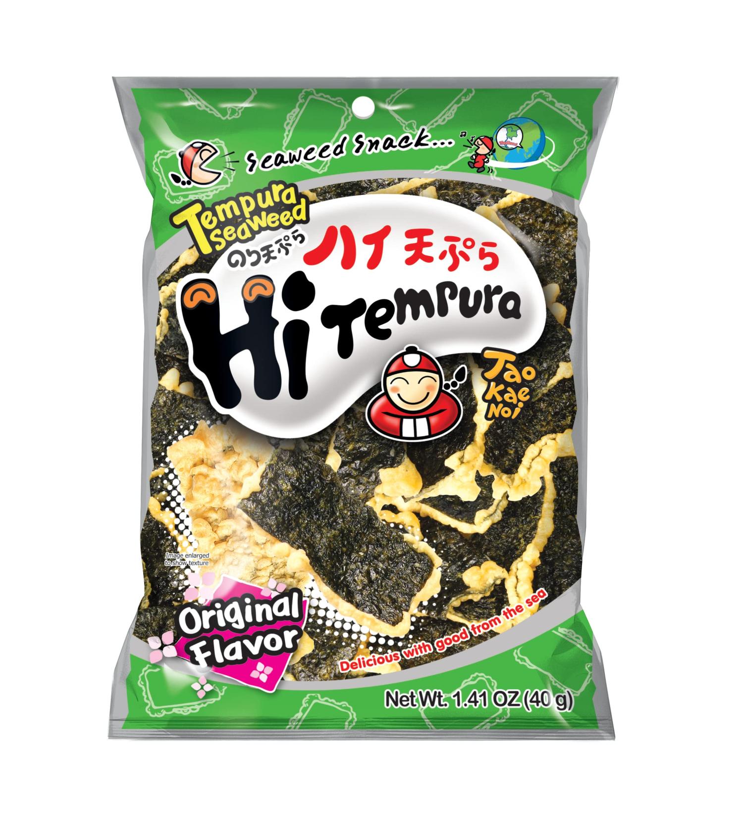 Tao Kae Noi Original Hi-Tempura Seaweed 40g - Premium Crispy Seaweed Snack - Buy Online on GoSupps.com