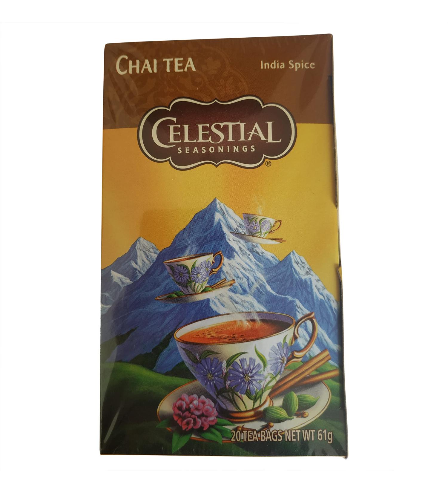 Celestial Tea | Celestial Seasonings Tea | 20 Bags of Celestial Tea with Spices & Vanilla | Celestial Seasonings Chai Tea | 2.15 Ounce Total Weight