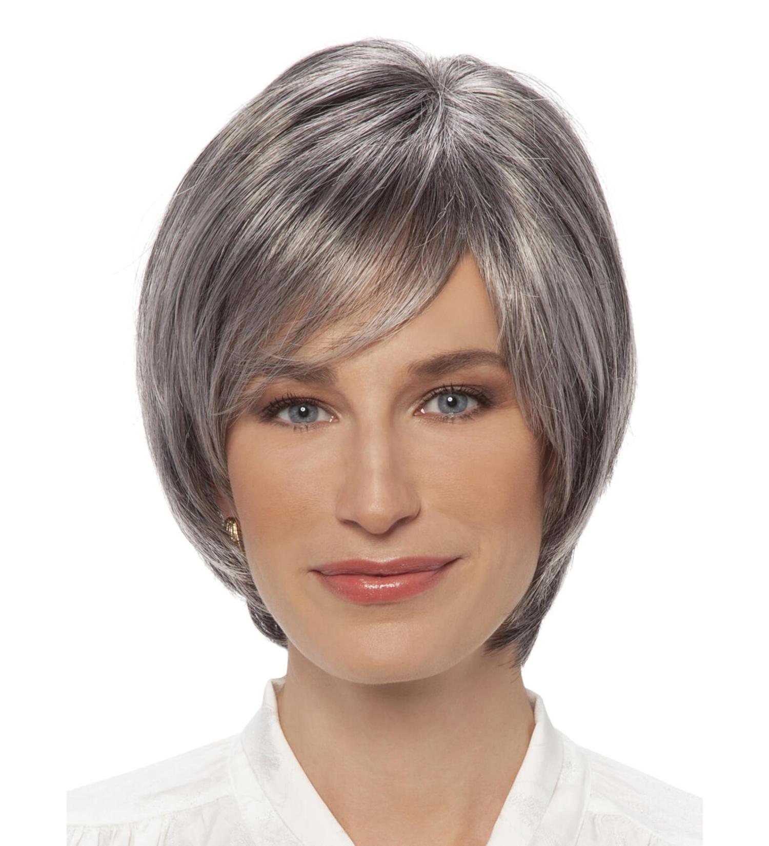 Lofty Wig Sabine - Premium Synthetic Hair Wig in Slate with Light Streaks | Realistic Look - Buy Online on GoSupps.com