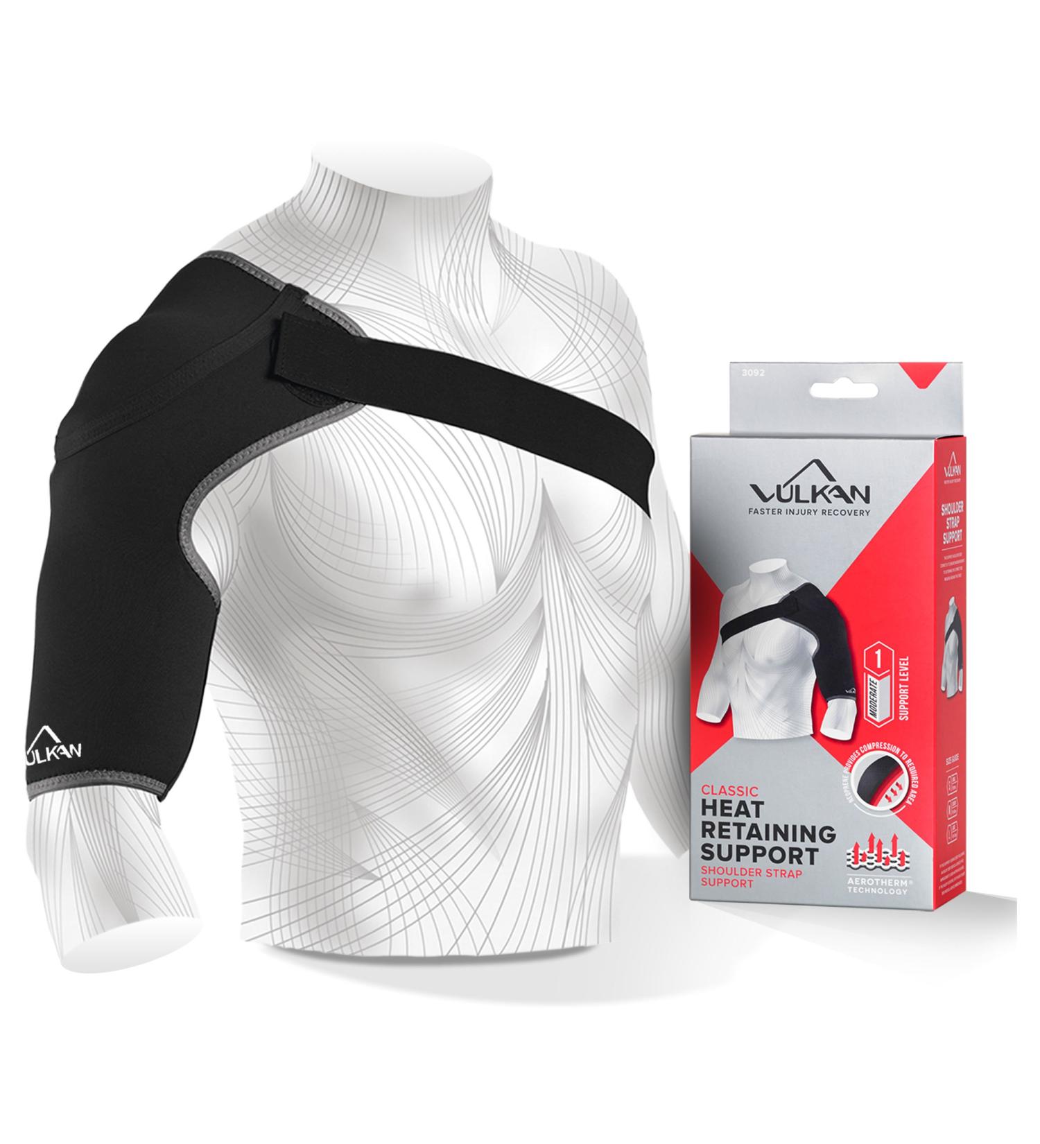 Vulkan Classic Shoulder Support Sports Medium Shoulder Brace for Rotator Cuff Injuries AC Joint Support and Dislocations Shoulder Strap for Men and Women Brace for Athletes and Exercising Medium New - Buy Online on GoSupps.com