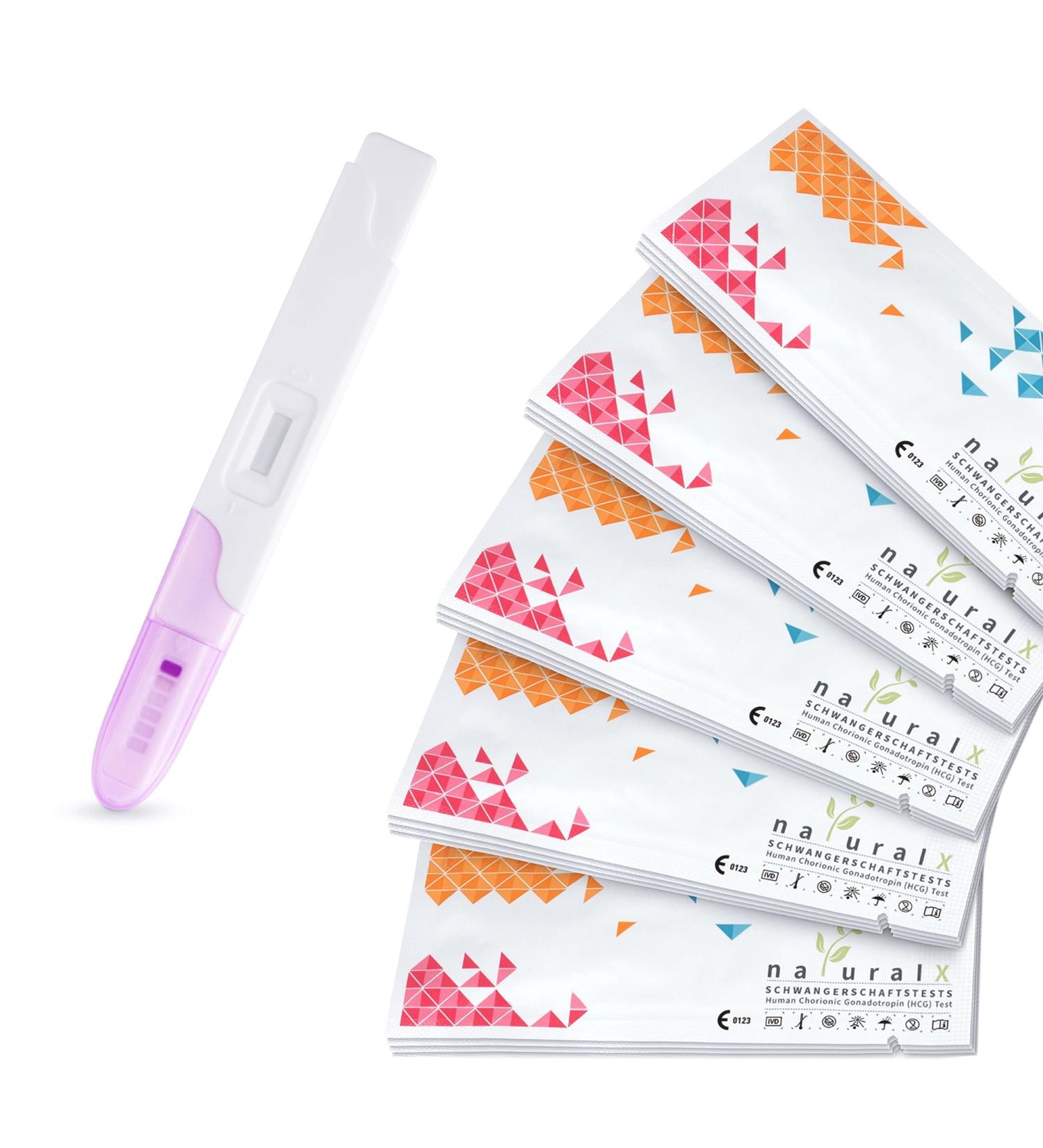 NATURALX - 20 x Pregnancy Test Strips - 99% Accurate Early Detection HCG Tests - Ultra Sensitive 10 Miu/ml - Fast International Shipping - Buy Online on GoSupps.com