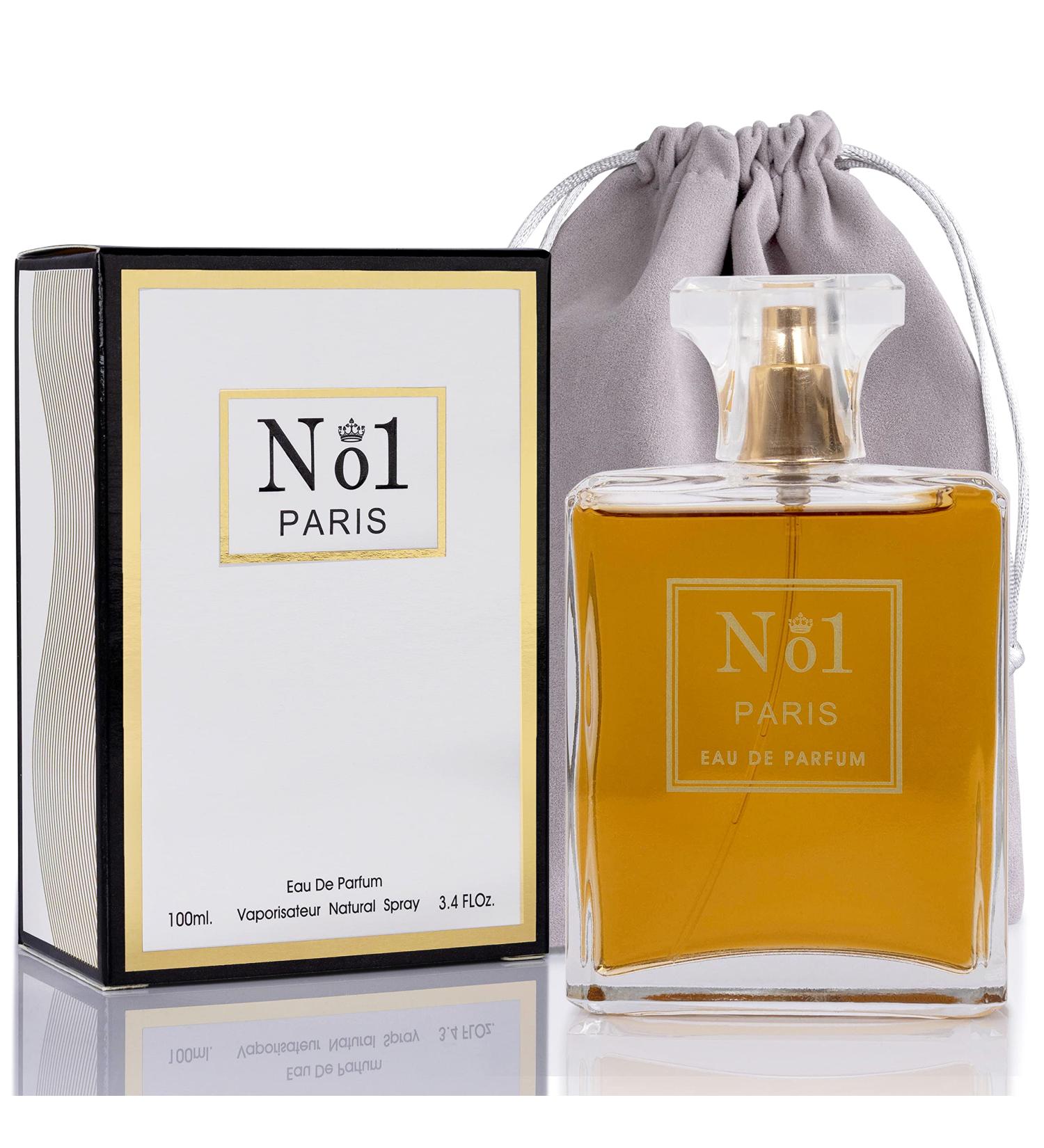NovoGlow No.1 Paris for Women - 3.4 Fl Oz Eau De Parfum Spray - Long Lasting Floral Citrusy & Powdery Scent Smell Fresh & Feminine All Day Includes Carrying Pouch Gift for Women for All Occasions - Buy Online on GoSupps.com