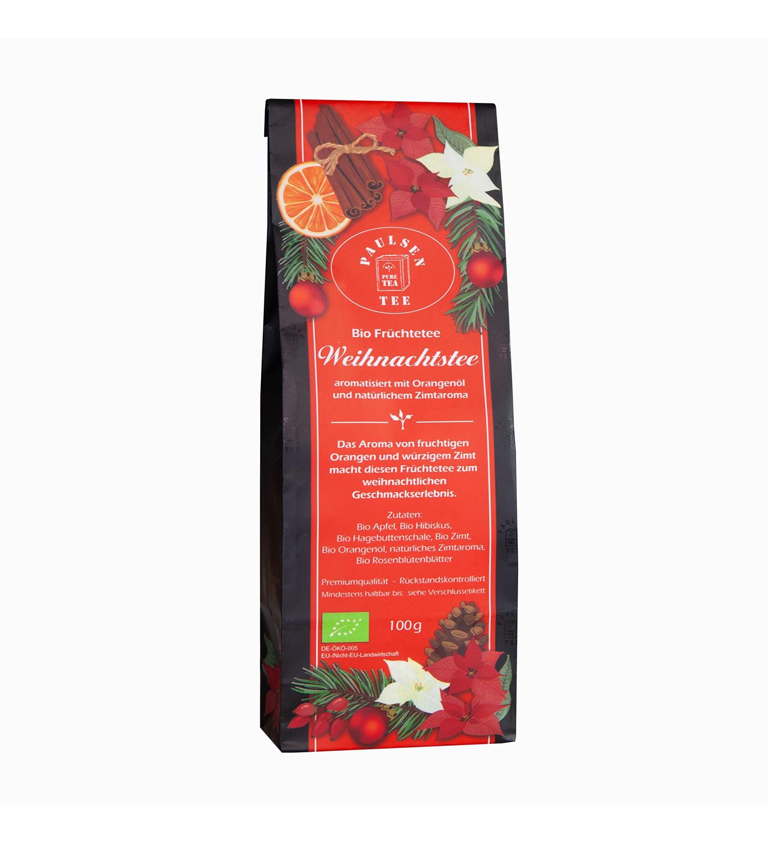 Paulsen Tea Organic Christmas Tea Fruit Tea 100g 100 g (1 pack)