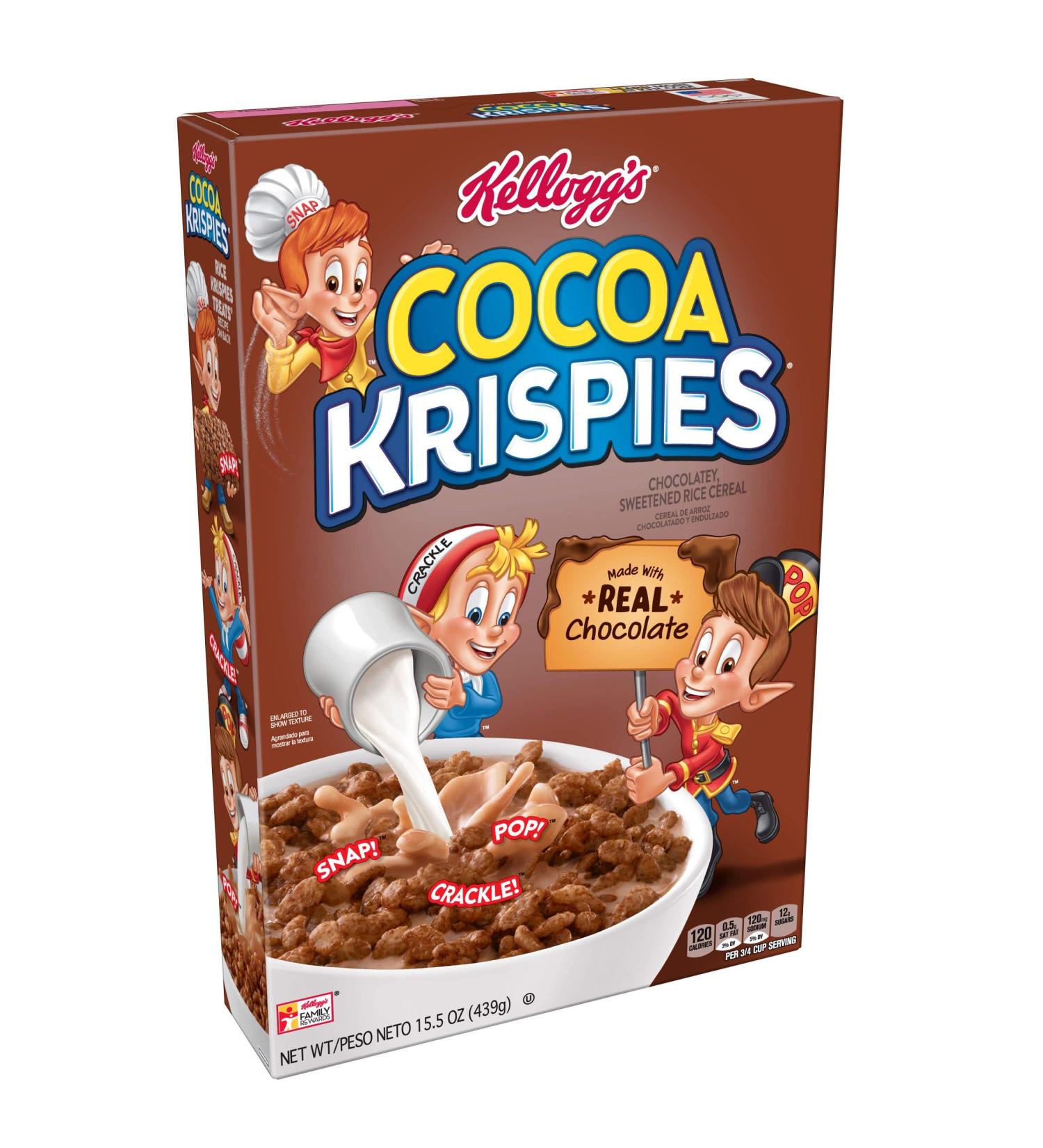 Discontinued Kellogg's Cocoa Krispies Cereal 15.5oz Box - Pack of 4 | Real Chocolate | Limited Edition - Buy Online on GoSupps.com