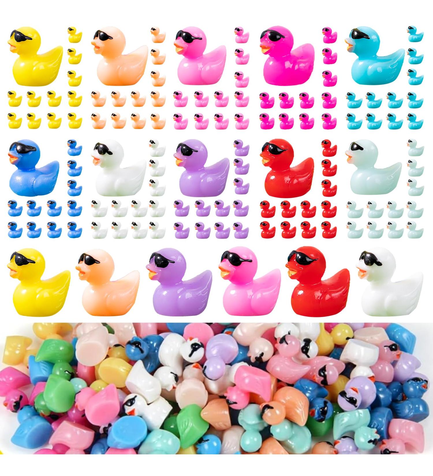 120Pcs Resin Mini Ducks Tiny Ducks Mini Resin Animals to Hide with Sunglasses Miniature Ducks for Dollhouse Crafts Garden Landscape Ornament Aquarium DIY Accessories Potted Decorations (10 Colors) Regular - Buy Online on GoSupps.com