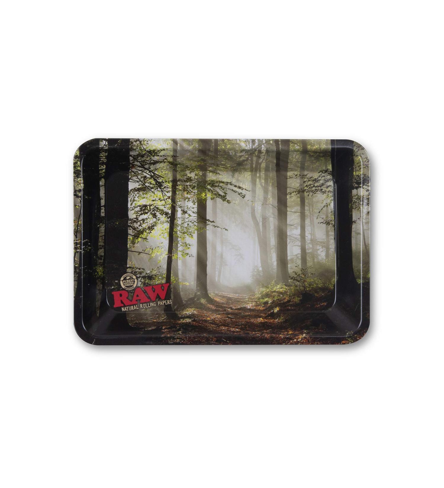 RAW Mini Smokey Forest Rolling Tray - Relax and Enjoy the Scenery - Buy Online on GoSupps.com