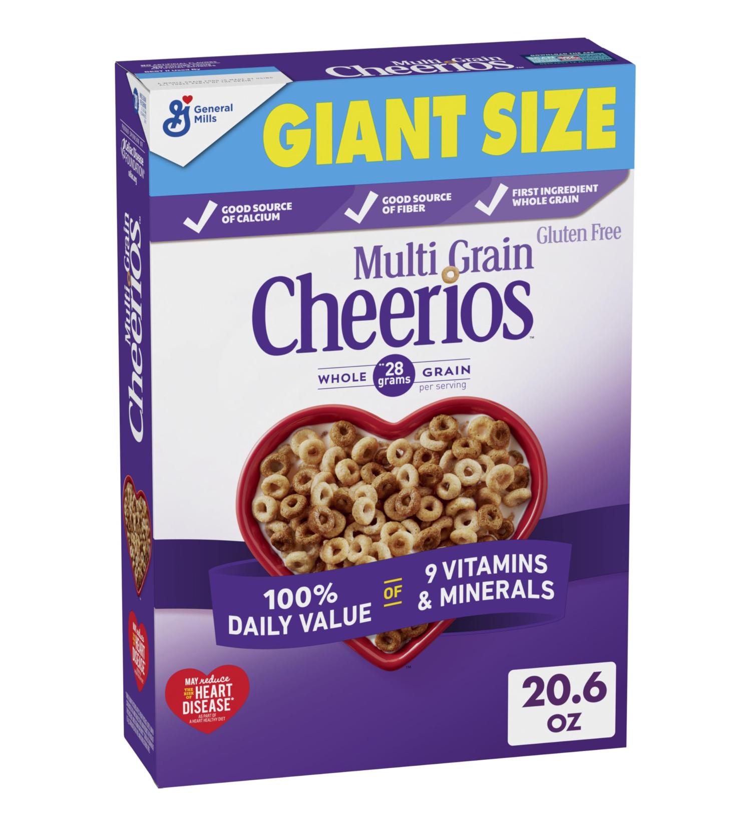 Big G Cereal Multi Grain Cheerios Gluten Free Cereal 20.6 OZ Giant Size Cereal Box - Buy Online on GoSupps.com