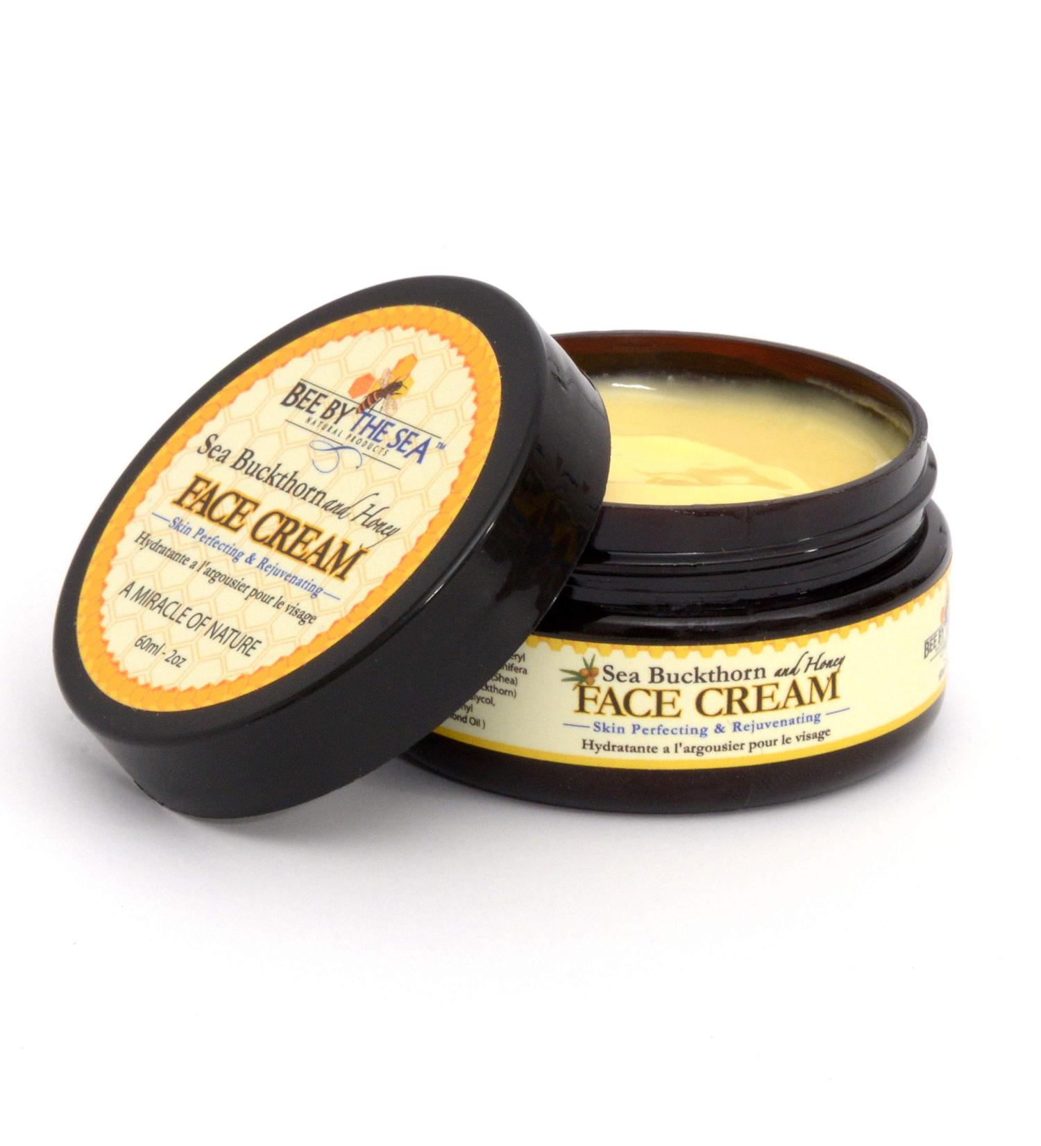 Shop Bee by the Sea Natural Sea Buckthorn & Honey Face Cream for All Skin Types - 2 oz | International Shipping Available - Buy Online on GoSupps.com