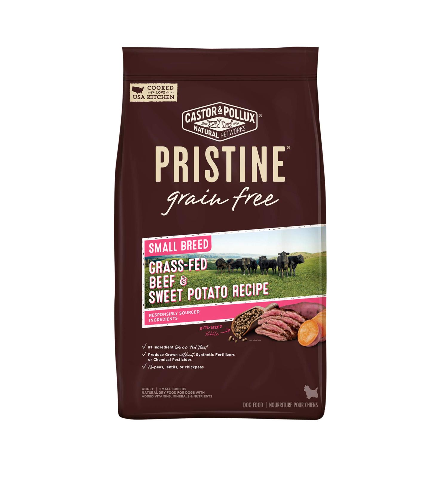 Castor & Pollux Pristine Small Breed Beef & Sweet Potato Dry Dog Food - 4 lb - Buy Online on GoSupps.com
