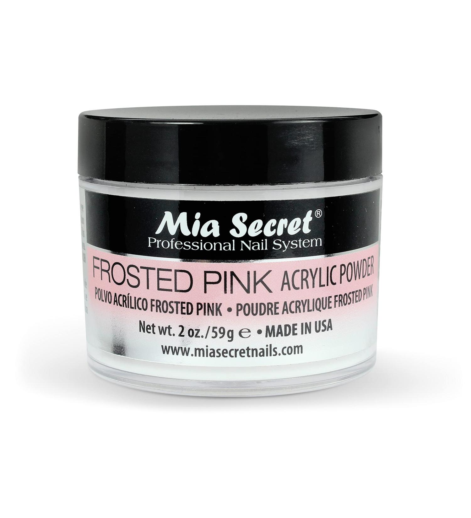 Mia Secret Frosted Pink Acrylic Powder - 2oz & 1oz - New Item! | 2 Ounce Pack - Buy Online on GoSupps.com