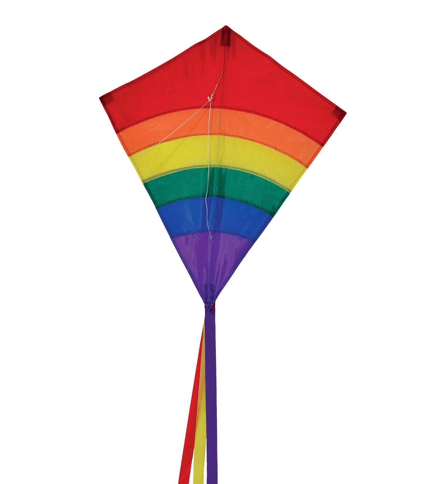 Rainbow Arch 27 inch Diamond Kite - Colorful Flying Fun for Kids and Adults - Buy Online on GoSupps.com