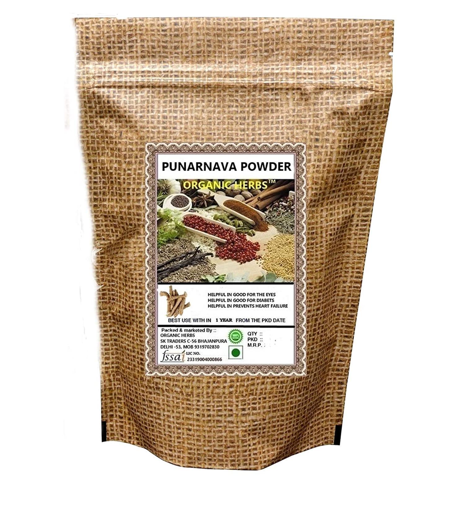 Green Velly ORGANIC HREBS PUNARNAVA POWDER 200 GM - Buy Online on GoSupps.com