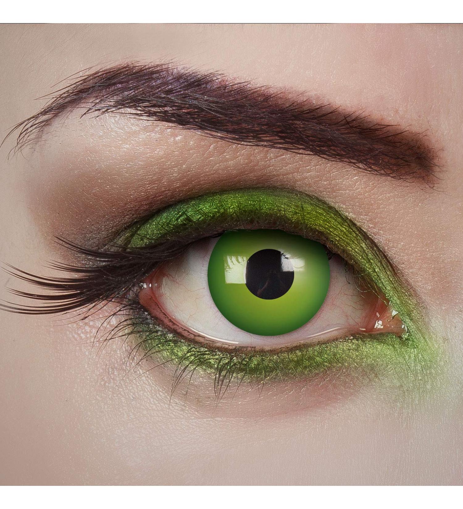 Aricona Green Contact Lenses - Daily Magic Green Colored Lenses for Halloween & Costume Parties - No Prescription Needed - Buy Online on GoSupps.com