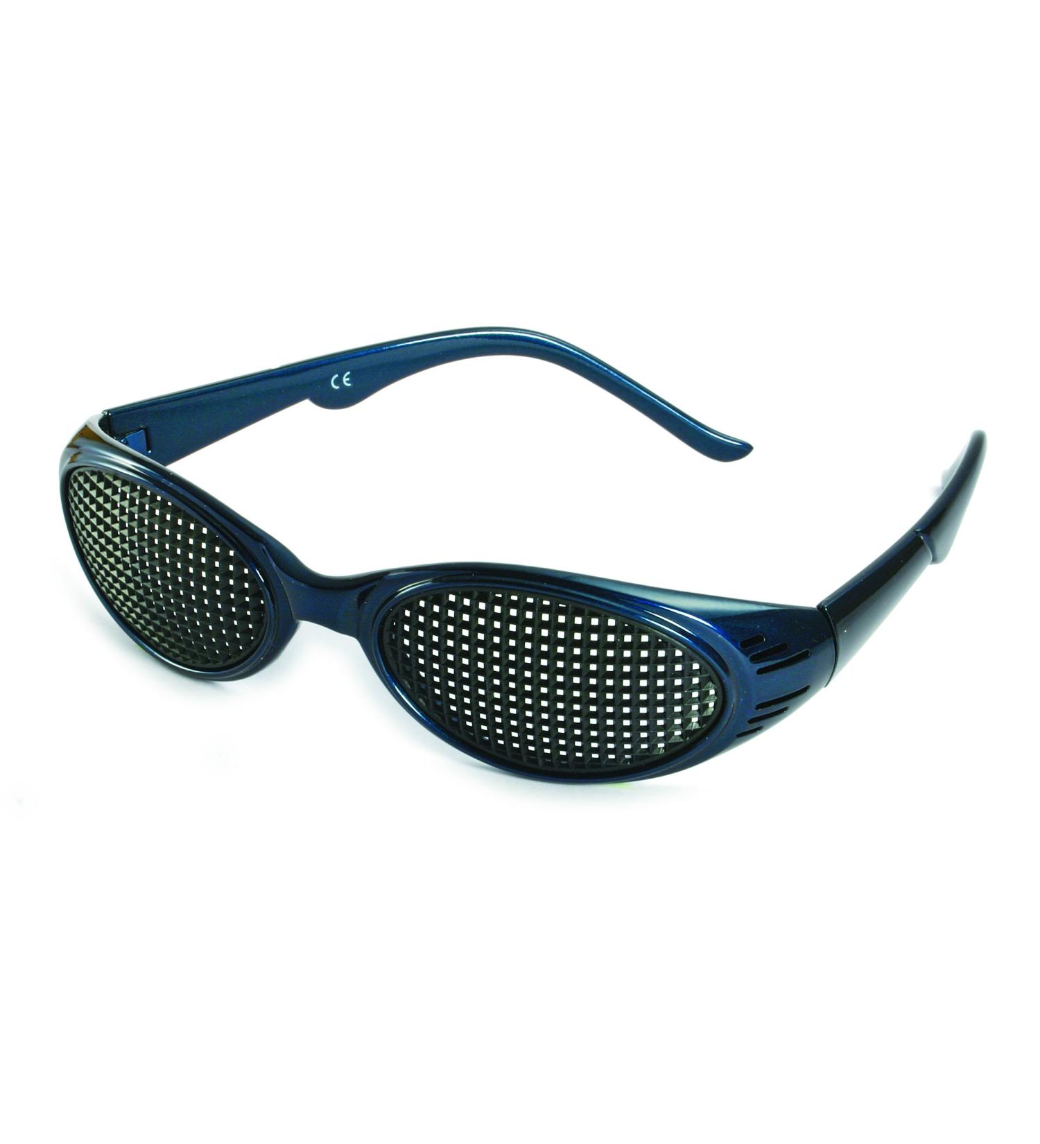 Pinhole Glasses 415-KBP | Square Grid Design | Blue | Improve Vision Naturally - Fast International Shipping - Buy Online on GoSupps.com