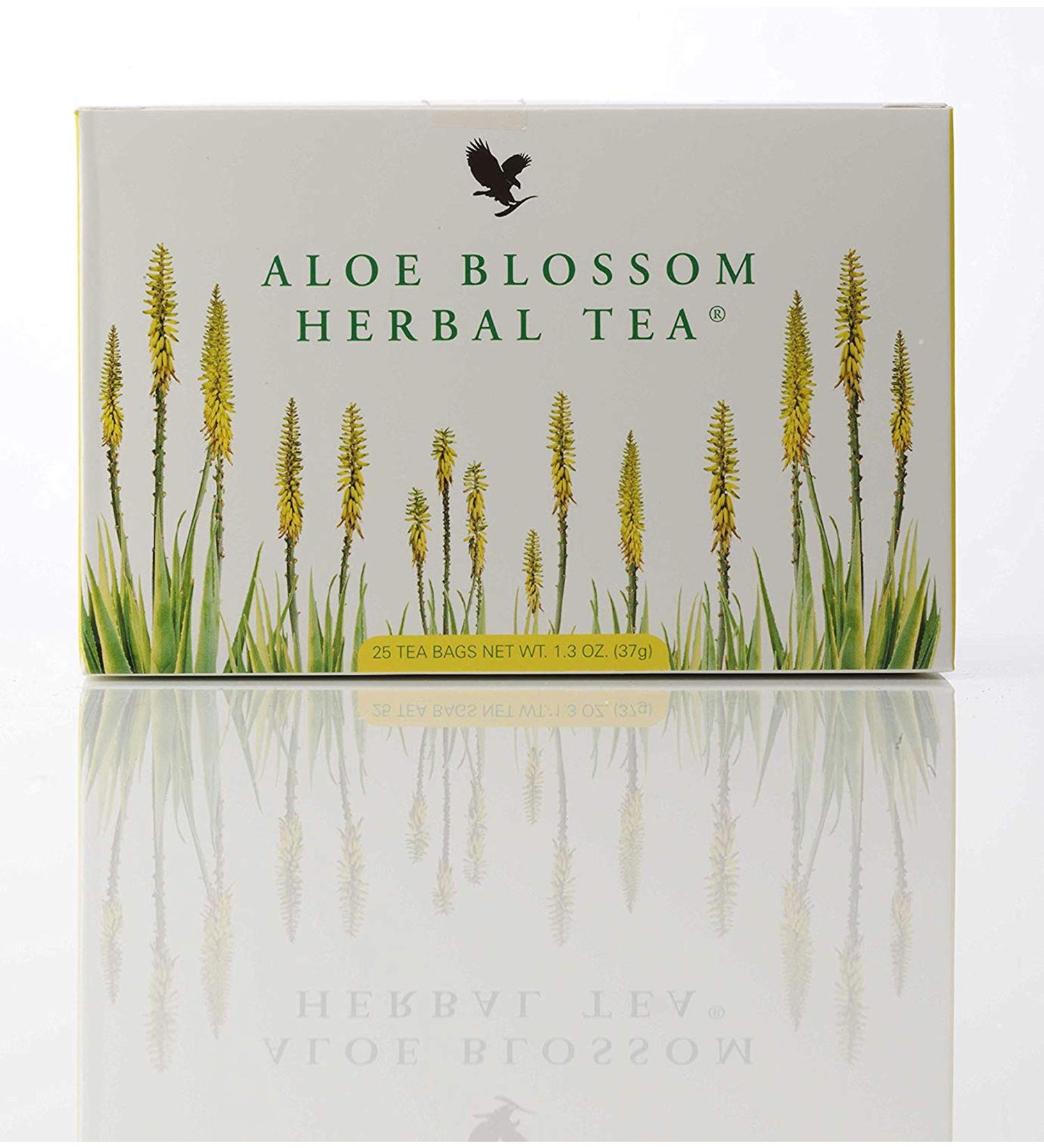 forever living aloe blossom herbal tea caffiene free tea