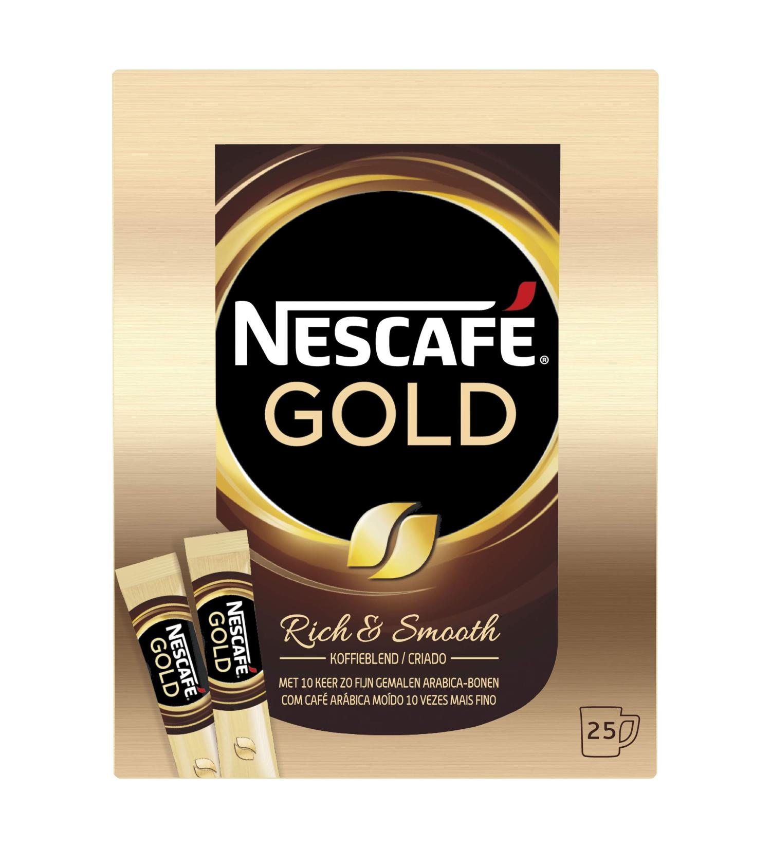 Nestl Netherlands Nescaf Gold instant coffee 6 boxes of 25 bags - Buy Online on GoSupps.com