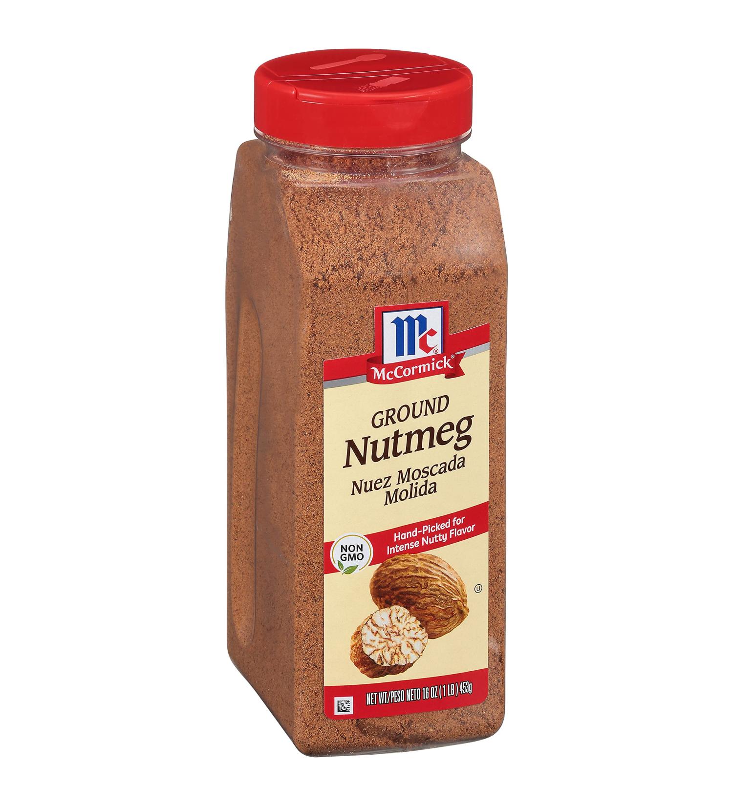 McCormick Ground Nutmeg 16 oz - 1 Pound Pack - Premium Quality Spice - Buy Online on GoSupps.com