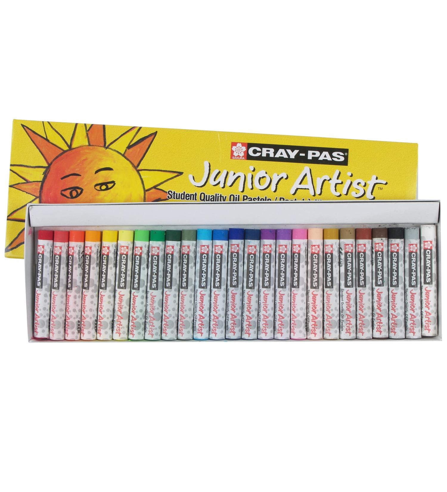 Sakura Cray-Pas Junior Artist Oil Pastel Set - 25 Vibrant Colors for Kids & Artists - Buy Online on GoSupps.com