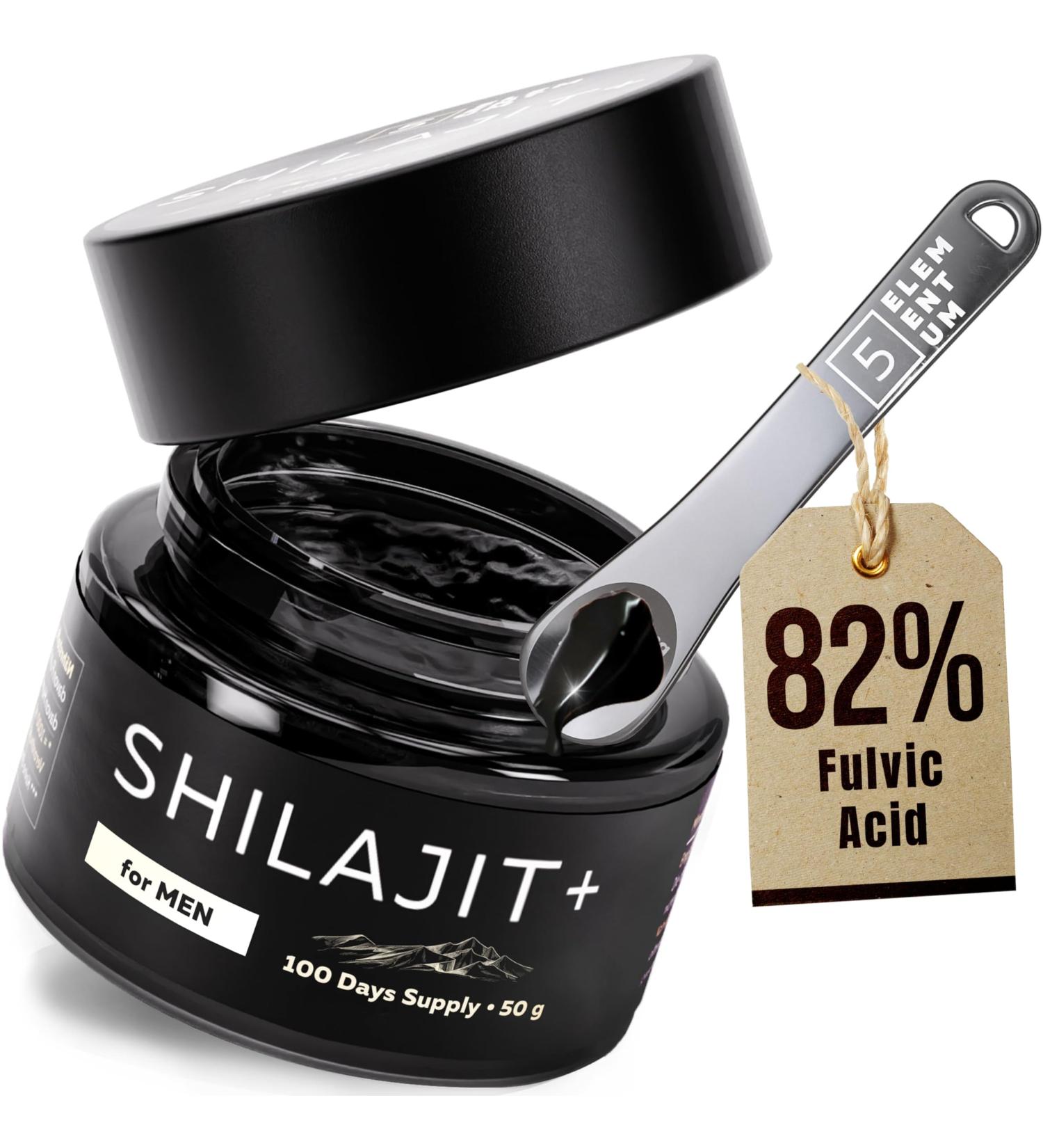 5 elementum Shilajit Original Himalaya high dose for men 82 fulvic acid 50g Premium Mumijo from Himalya mountains I handharvested incl 500 mg dosing spoon 2 50 G Shilajit Original - Buy Online on GoSupps.com