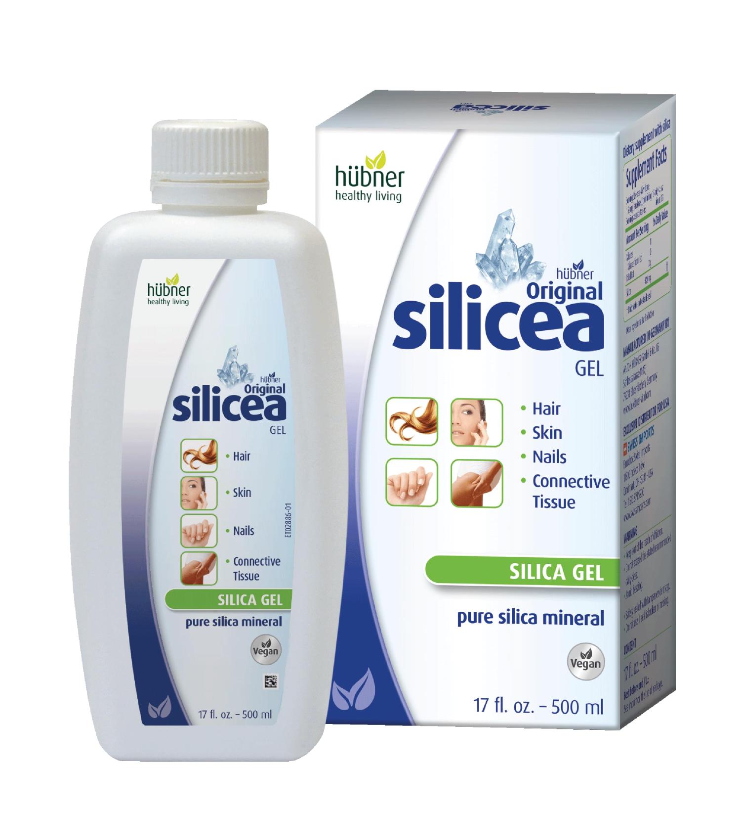 Hubner Original Silicea Gel 17 fl oz / 500 ml for Hair Skin Nails and Connective Tissue Pure Colloidal Silica Gel Formula No Additives or Preservatives 17 Fl Oz (Pack of 1) - Buy Online on GoSupps.com