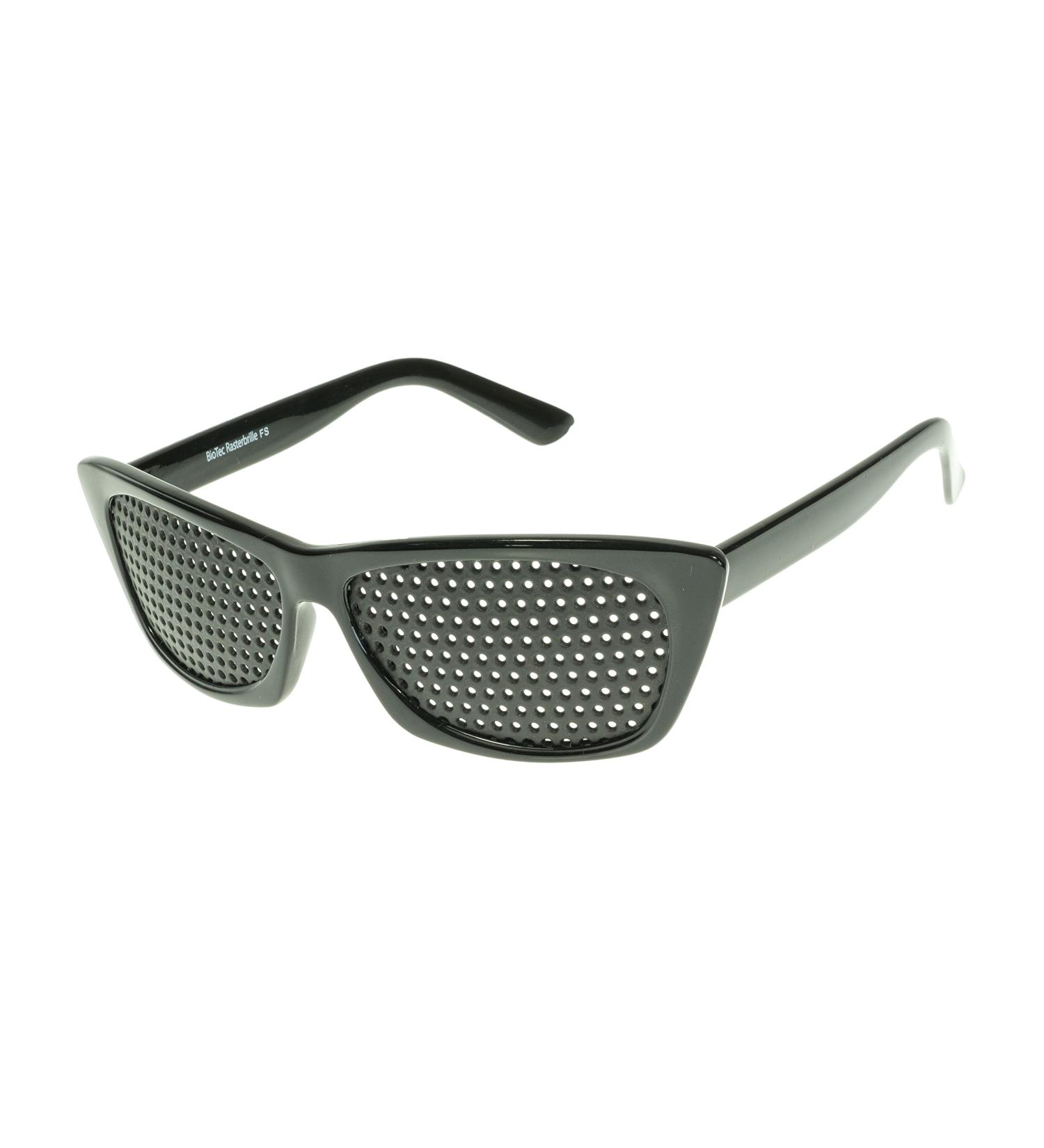 Pinhole glasses 415-FSG - full-surface raster - black