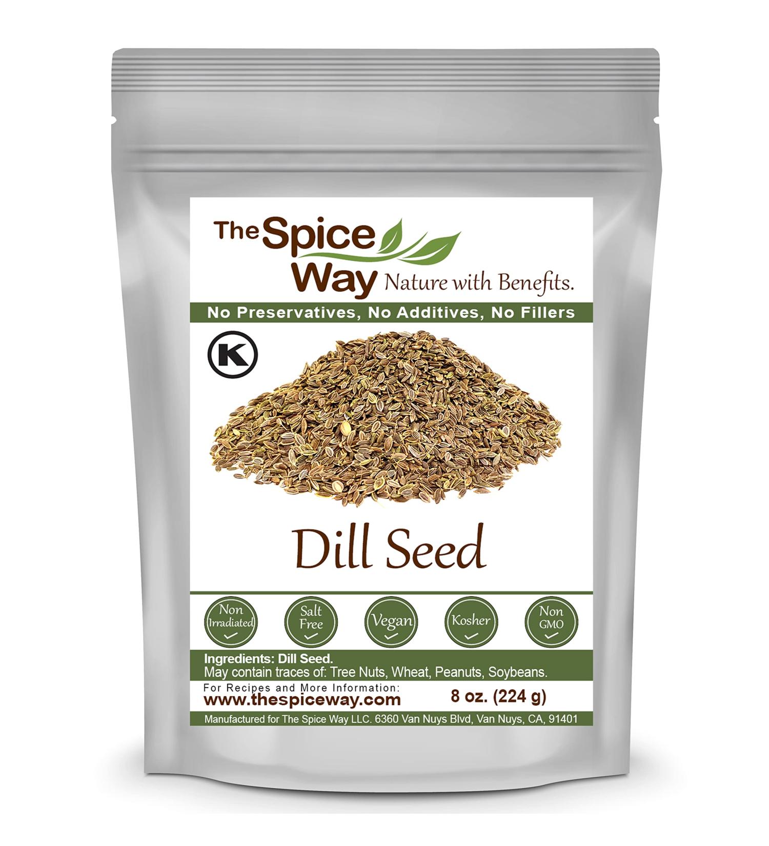 The Spice Way Dill Seed - 8 oz for Pickling, Pasta, Salads & Soups - Buy Online on GoSupps.com