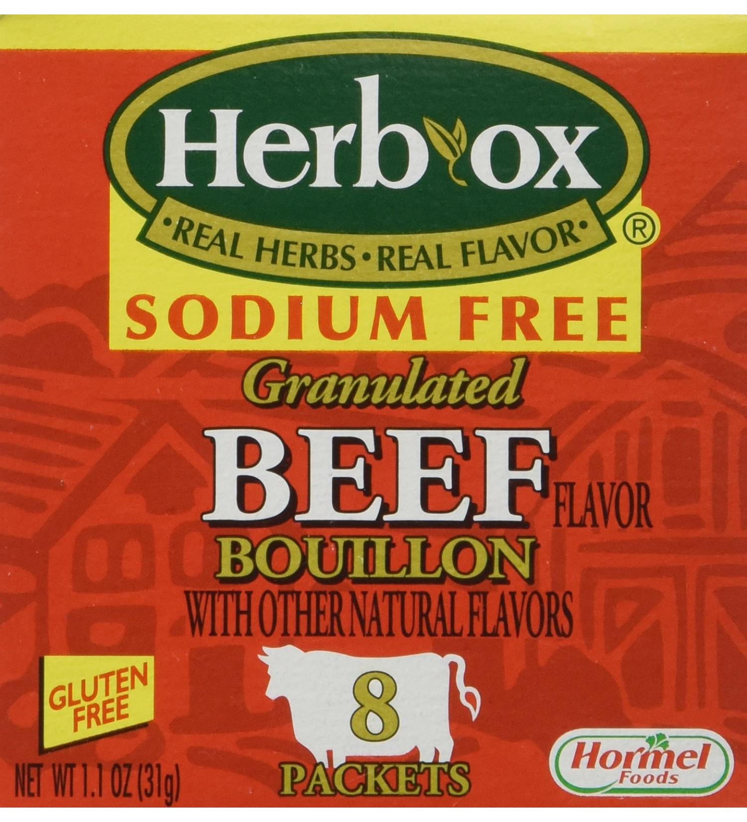 Herb Ox Instant Low-Sodium Beef Broth - 8 Pack - Buy Online on GoSupps.com