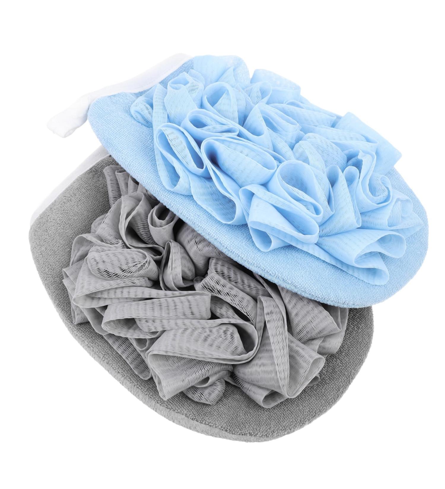 2pcs Premium Bath Towels & Massage Sponge Balls - Durable Shower Supplies for Luxurious Bathing - Buy Online on GoSupps.com