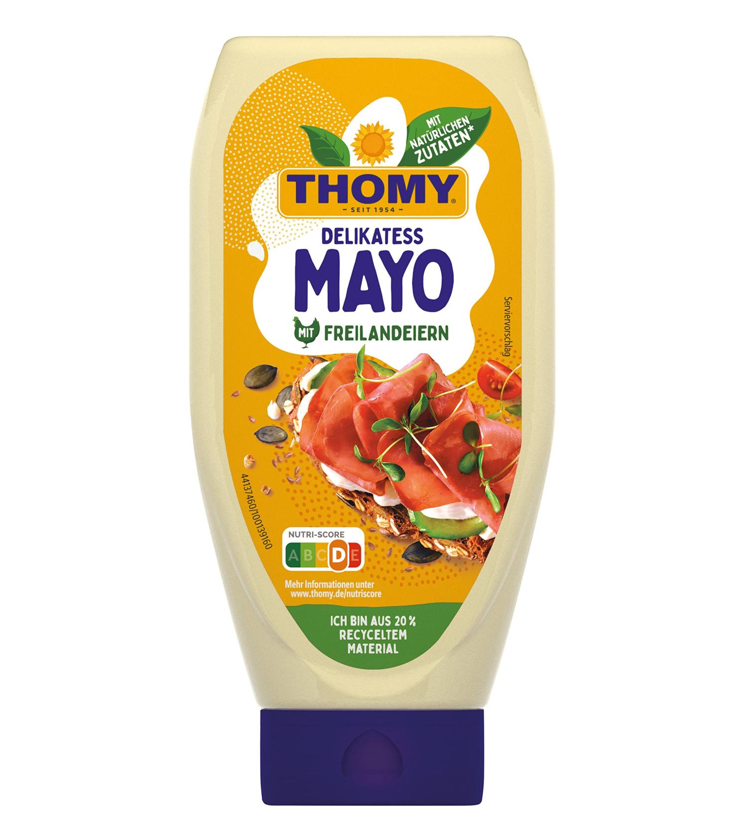THOMY Delicatessen Mayonnaise - 500ml Squeeze Bottle | Premium Flavor for International Shipping - Buy Online on GoSupps.com