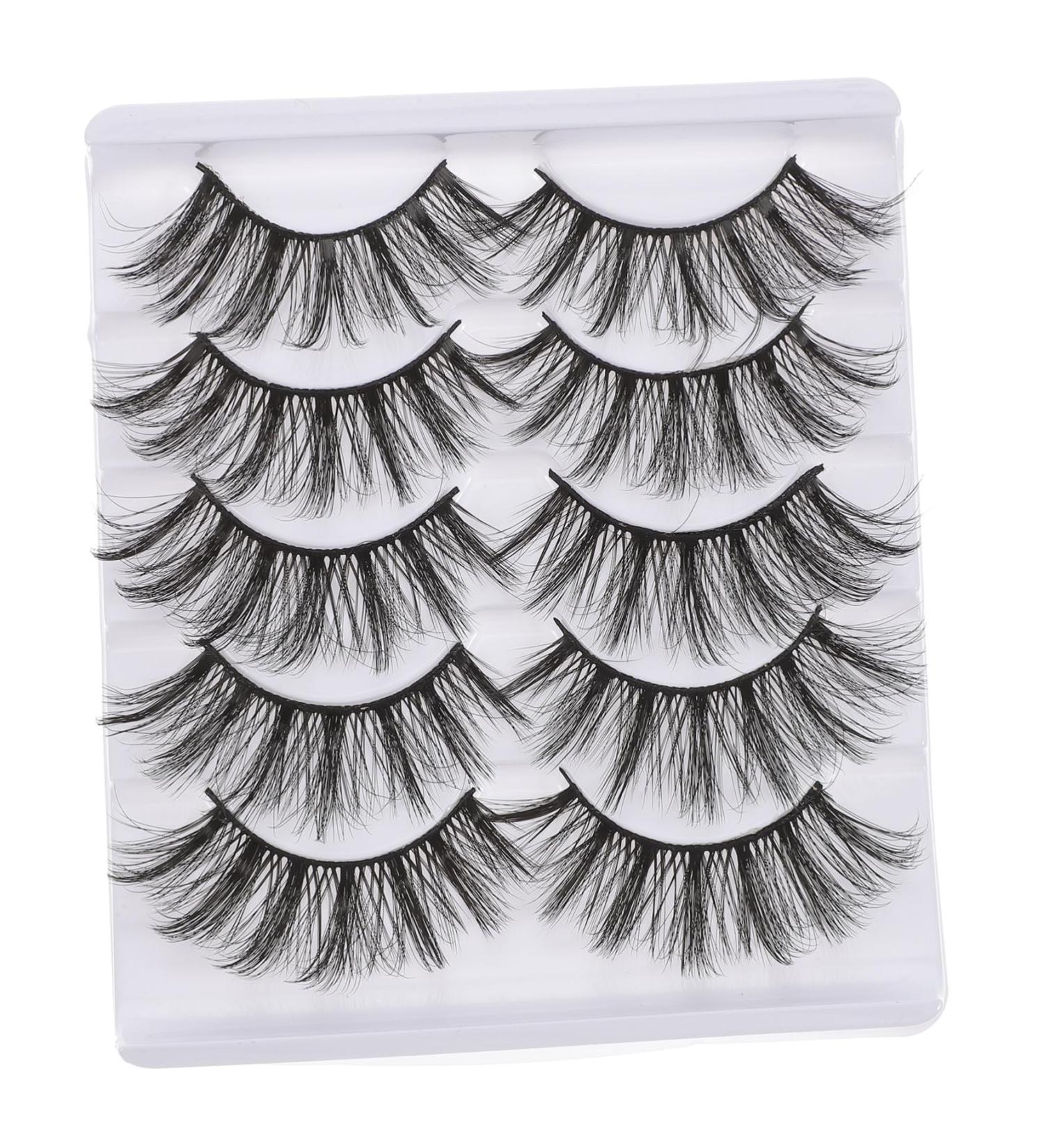 POPETPOP 1 Box Fake Eyelashes 5d Fiber Set Section - Buy Online on GoSupps.com
