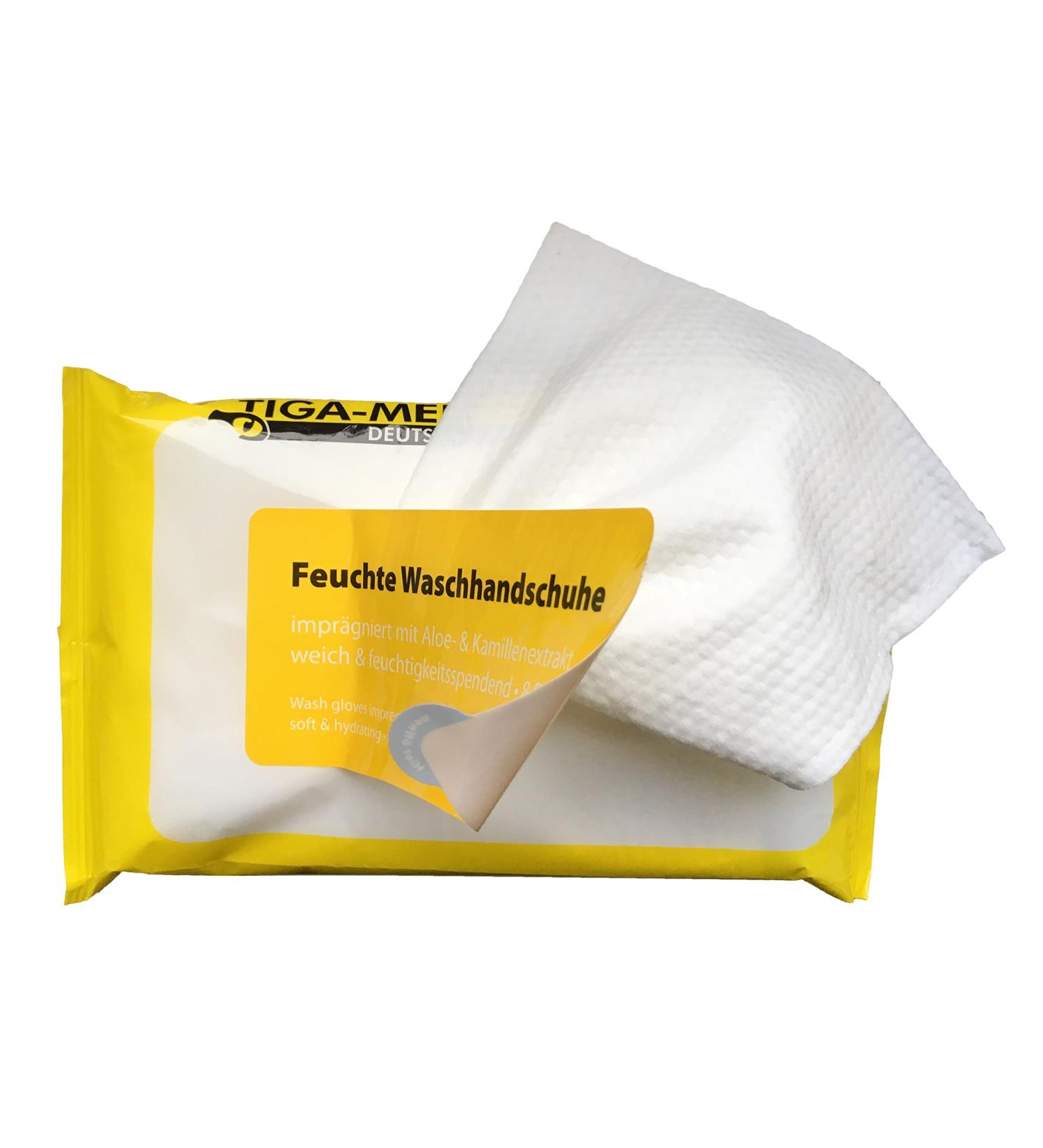 Buy Wet Disposable Wash Gloves with Aloe Vera - 10 Pack (80 Pieces) | International Shipping Available - Buy Online on GoSupps.com