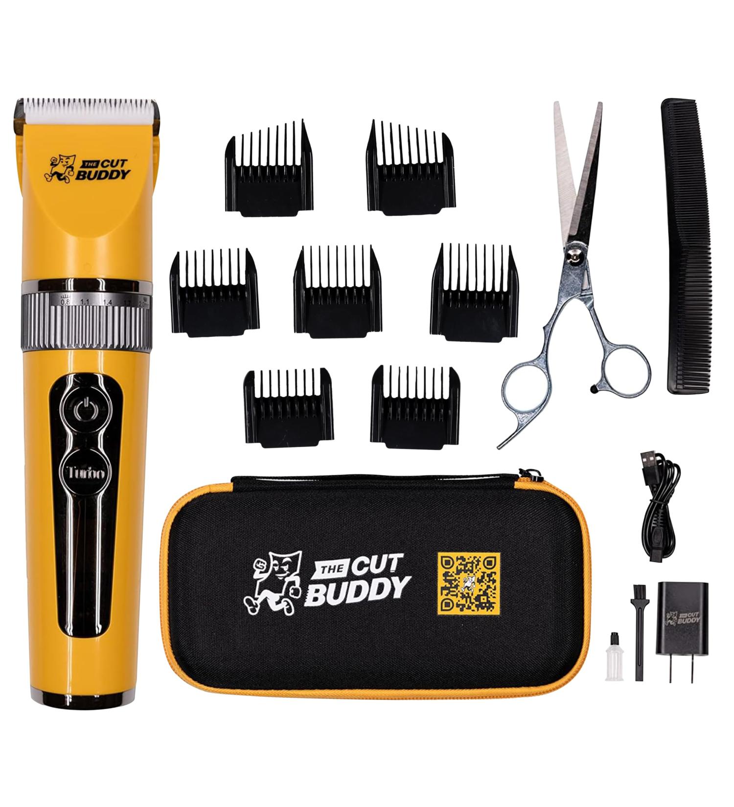 Shop The Cut Buddy Clipper & Grooming Set for Men - Cordless Hair & Beard Trimmer Waterproof Quiet Titanium Plated - Buy Online on GoSupps.com