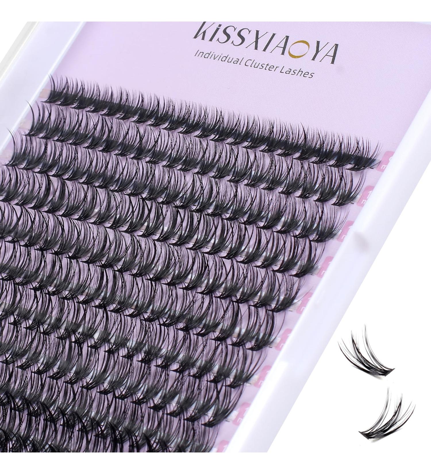 240pcs D Curl 40D 0.07 Cluster Eyelash Extensions | Soft Natural False Lashes DIY At-Home | 9-15mm Mix 40D-D-0.07 - Buy Online on GoSupps.com