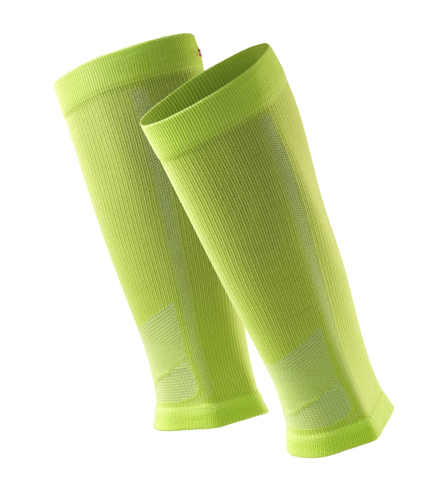 DANISH ENDURANCE Graduated Calf Compression Sleeves 21-26 mmHG Neon Yellow/Light Blue Men & Women - Support & Recovery - Buy Online on GoSupps.com