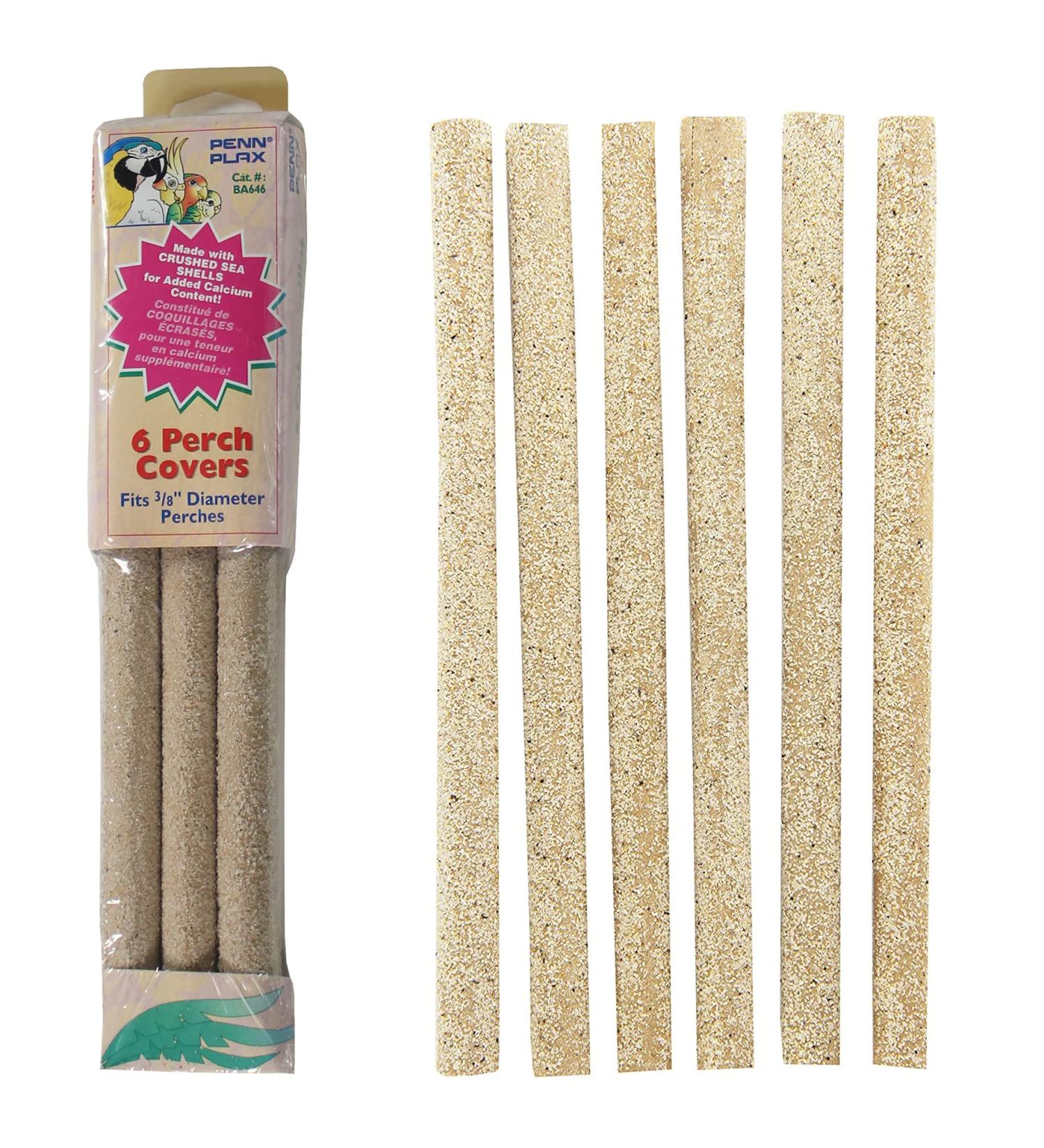 PENN-PLAX Seashell Bird Perch Covers - Small 6-Pack for Parakeets, Lovebirds, Parrotlets, Finches, Canaries, and More - Buy Online on GoSupps.com